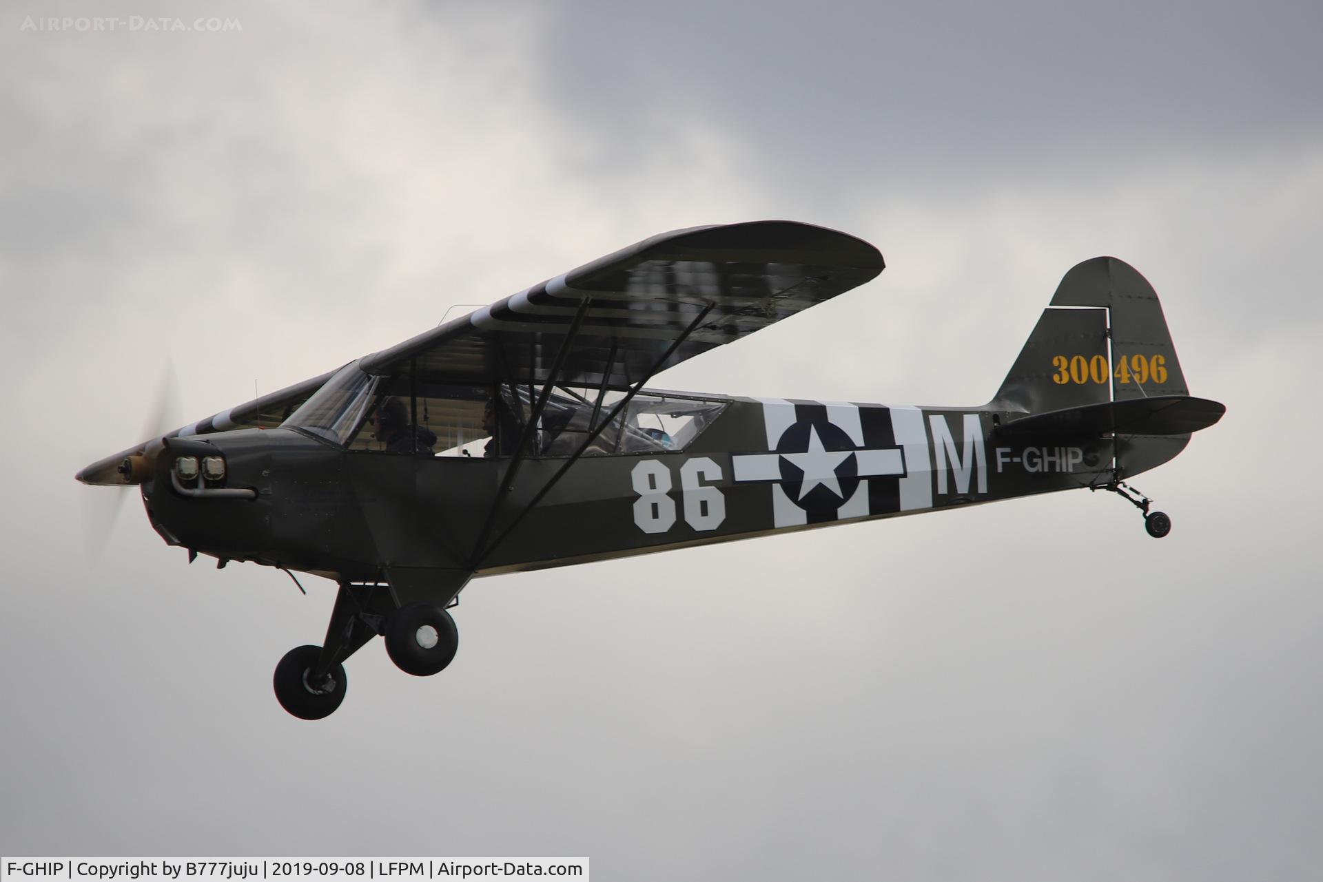 F-GHIP, Piper J3C-65 Cub Cub C/N 9357, during Air Légende 2019