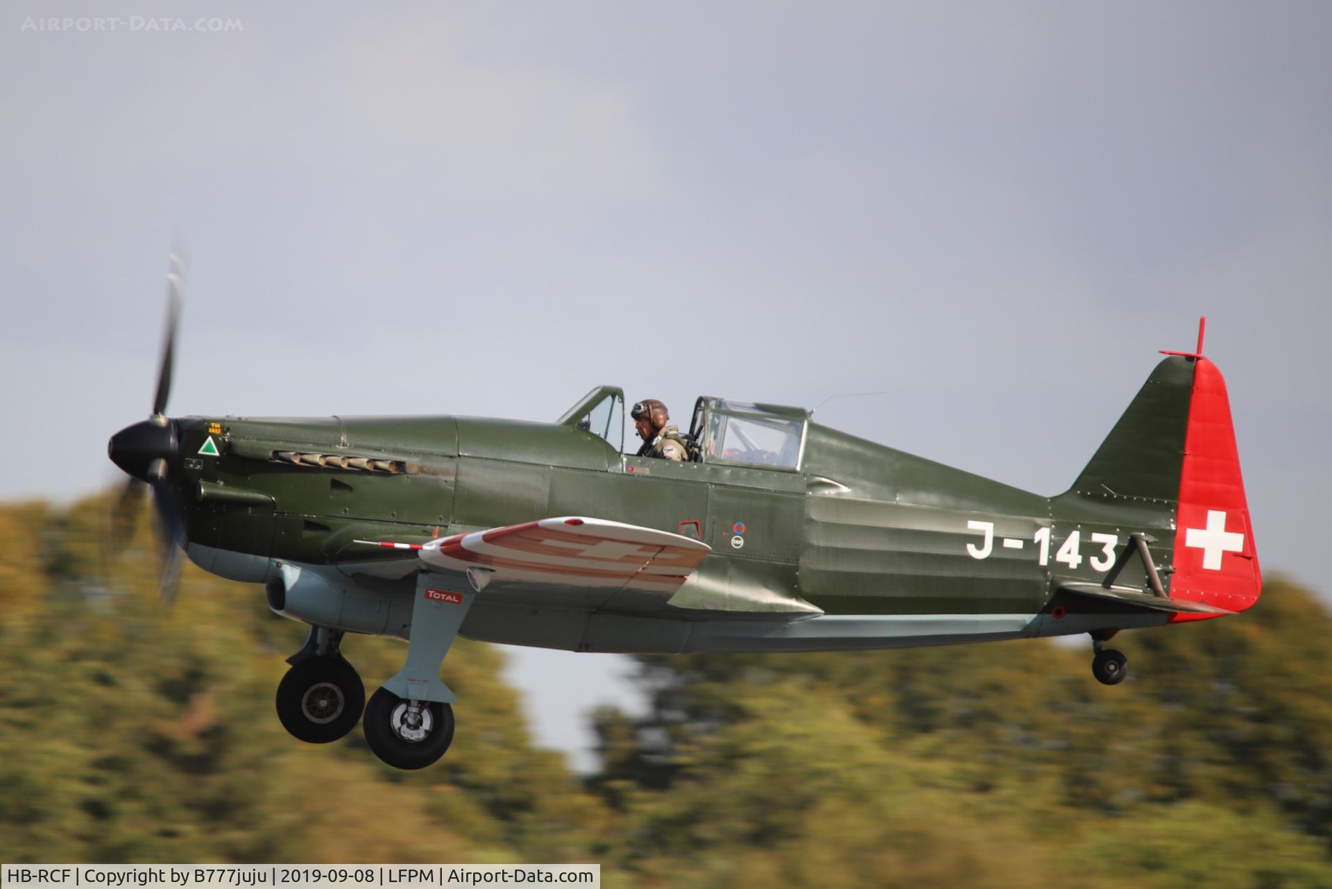 HB-RCF, 1942 Morane-Saulnier D-3801 (MS-412) C/N 194, during Air Légende 2019