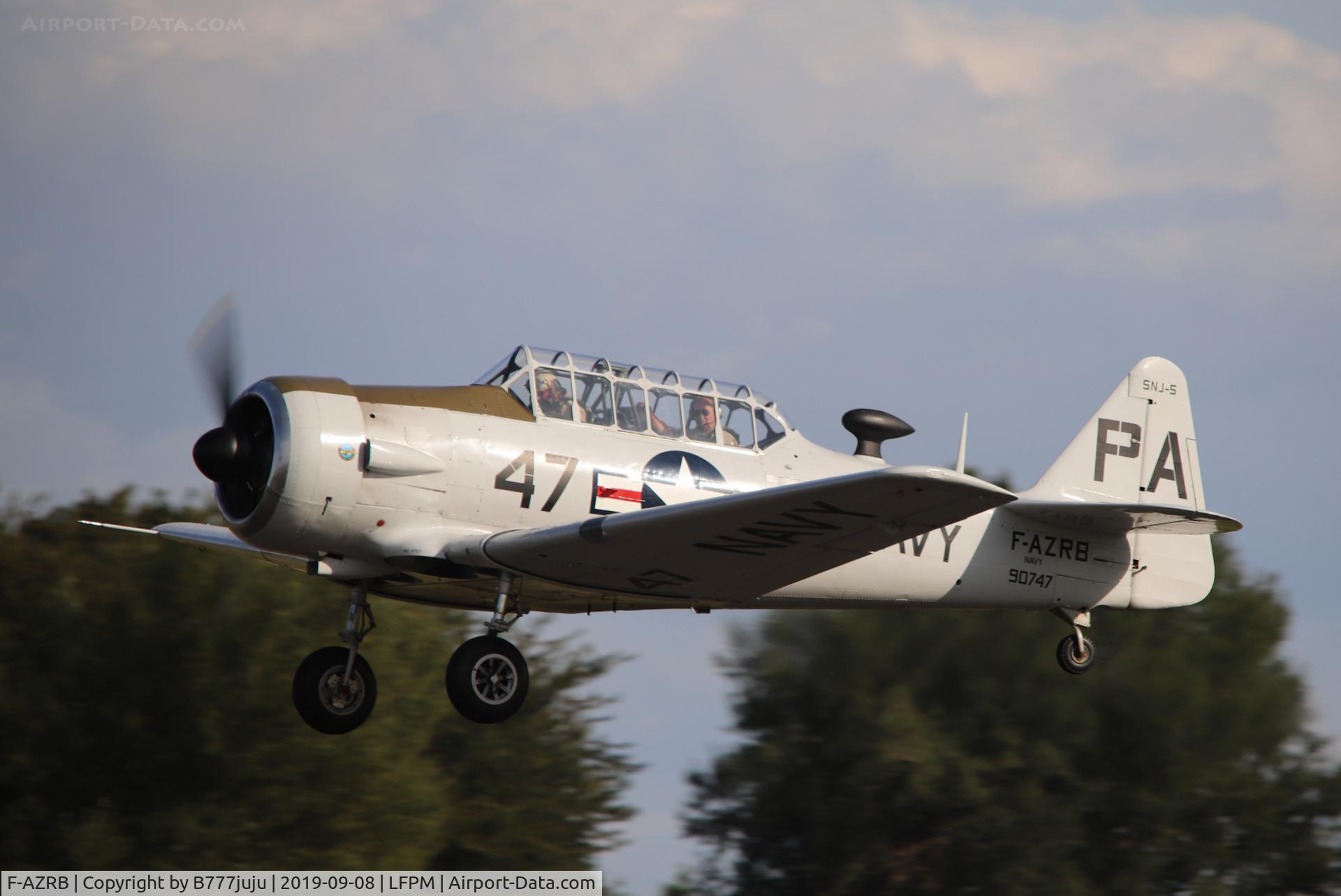 F-AZRB, North American SNJ-5 Texan Texan C/N 88-17955, during Air Légende 2019