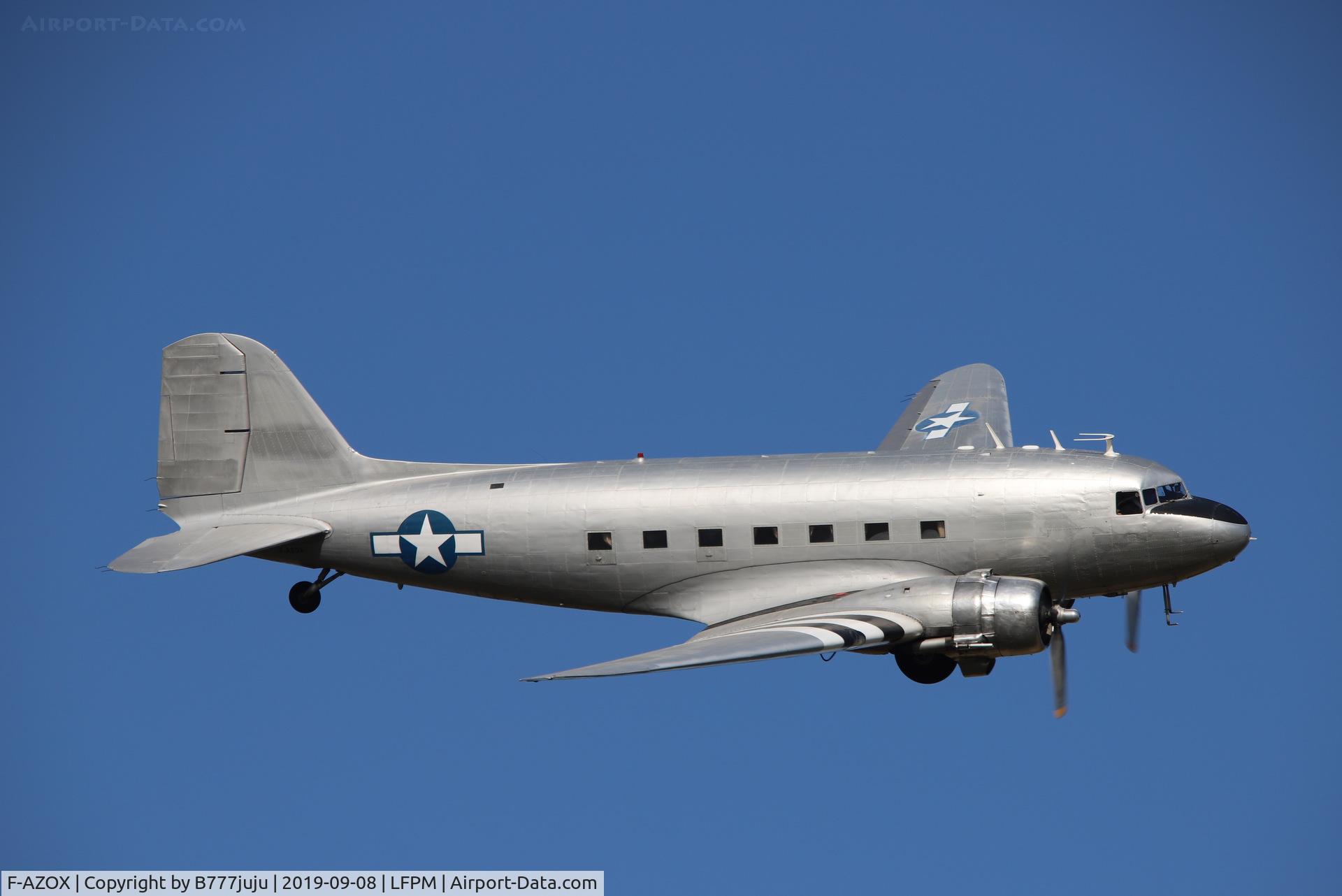 F-AZOX, 1945 Douglas DC-3C-S1C3G (C-47B-35-DK) C/N 16604, during Air Légende 2019
