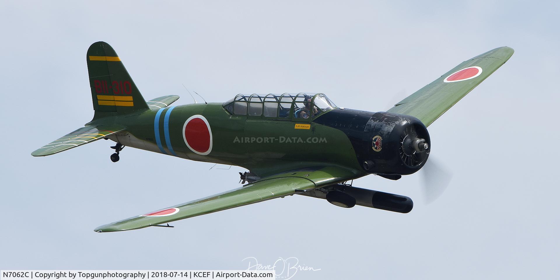 N7062C, 1943 North American SNJ-4 Texan C/N 88-13171, Westover Air Show 2018