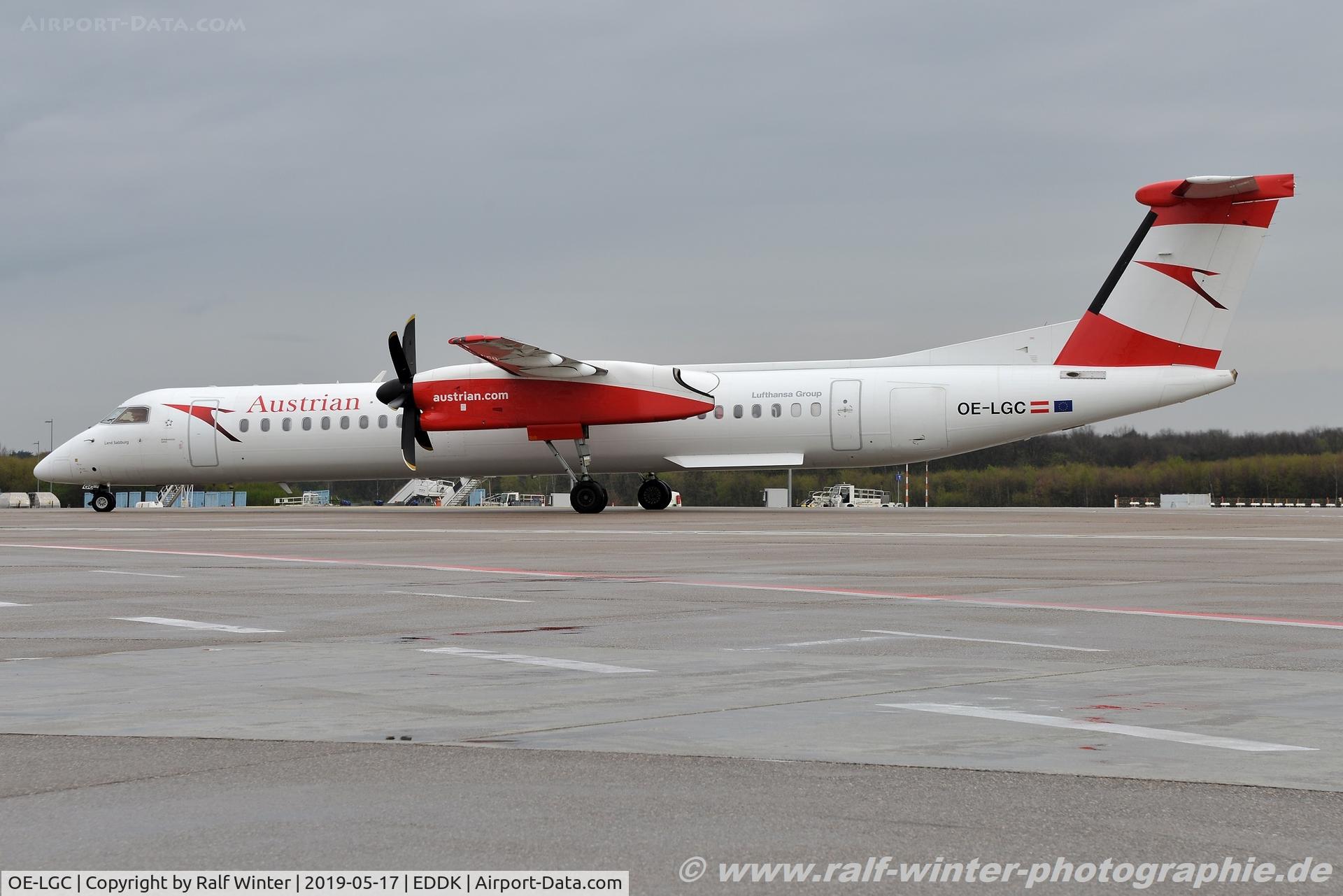 OE-LGC, 2000 De Havilland Canada DHC-8-402Q Dash 8 C/N 4026, Bombardier DHC-8-402Q Dash 8 - OS AUA Austrian Airlines 'Land Salzburg' - 4026 - OE-LGC - 17.04.2019 - CGN