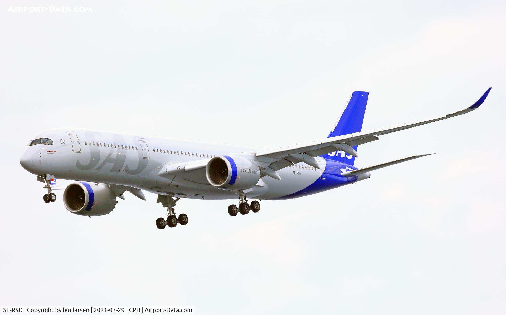 SE-RSD, 2020 Airbus A350-941 C/N 418, Copenhagen 29.7.2021