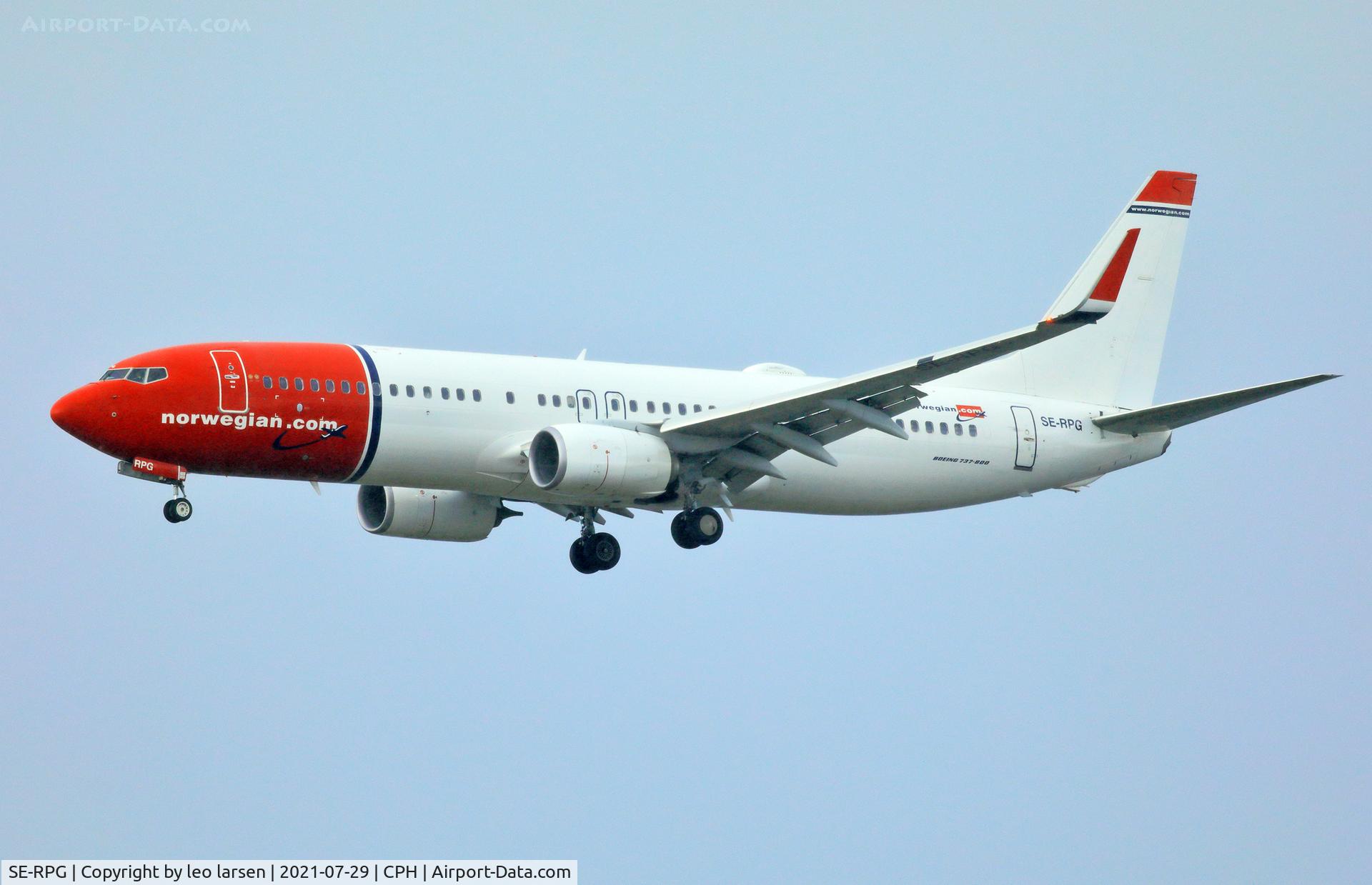 SE-RPG, 2016 Boeing 737-8JP C/N 42077, Copenhagen 29.7.2021