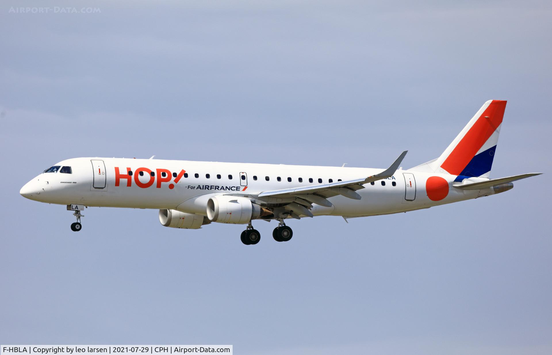 F-HBLA, 2007 Embraer 195LR (ERJ-190-200LR) C/N 19000051, Copenhagen 29.7.2021