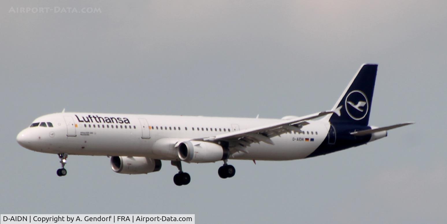 D-AIDN, 2011 Airbus A321-231 C/N 4976, Lufthansa, seen here on finals for the companys homebase Frankfurt International Airport (EDDF/FRA)