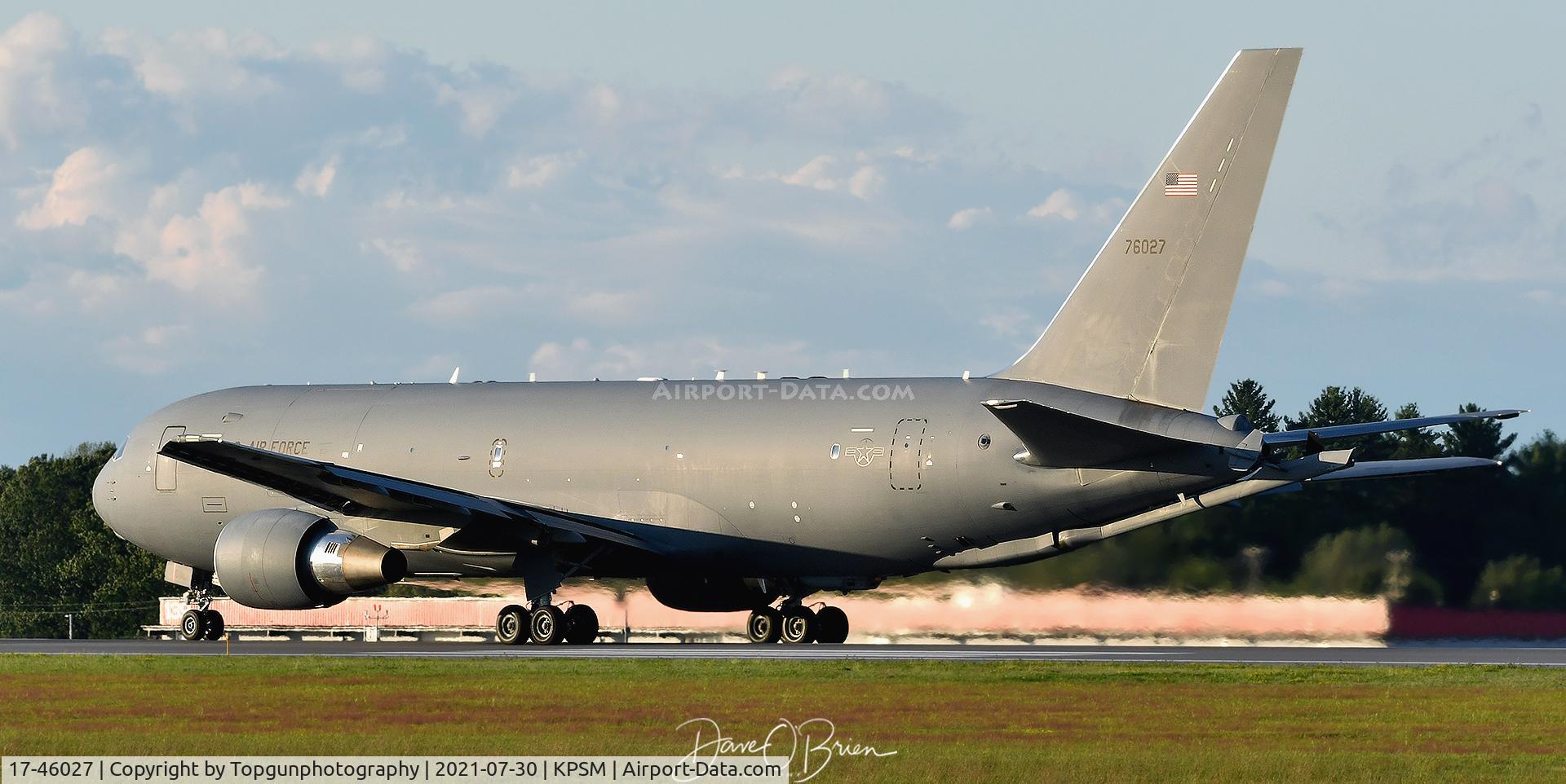 17-46027, 2019 Boeing KC-46A Pegasus (767-2LKC) C/N 34126, REACH303 of the 56th ARS out of Altus AFB departs Pease