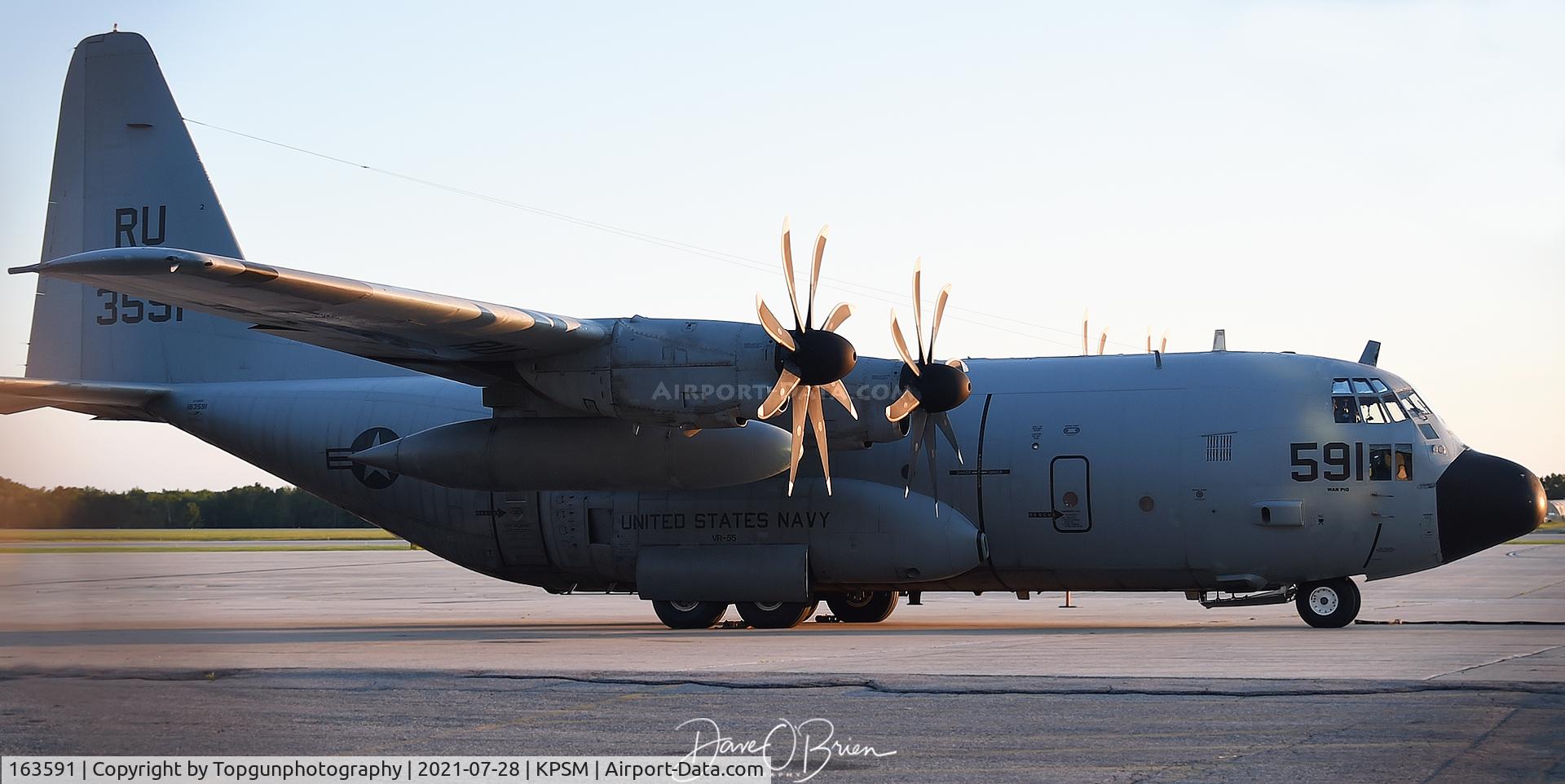 163591, 1988 Lockheed KC-130T Hercules C/N 382-5143, CONVOY3919 sits on the ramp before heading across the pond