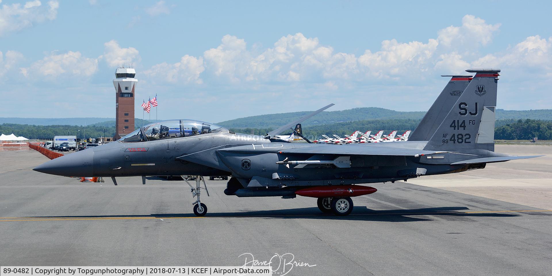 89-0482, 1989 McDonnell Douglas F-15E Strike Eagle C/N 1129/E104, F-15E Static from Seymour Johnson