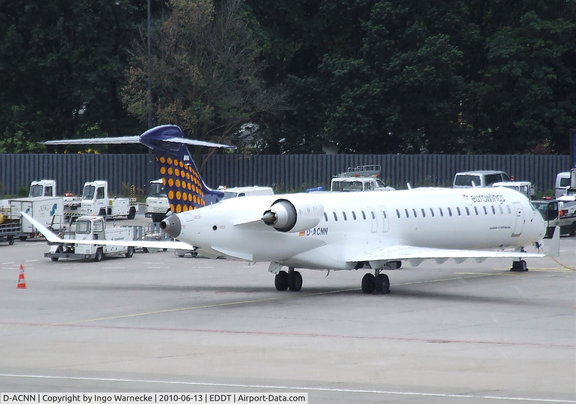 D-ACNN, 2010 Bombardier CRJ-900LR (CL-600-2D24) C/N 15254, Bombardier CRJ-900LR (CL-600-2D24) of eurowings at Berlin/Tegel airport