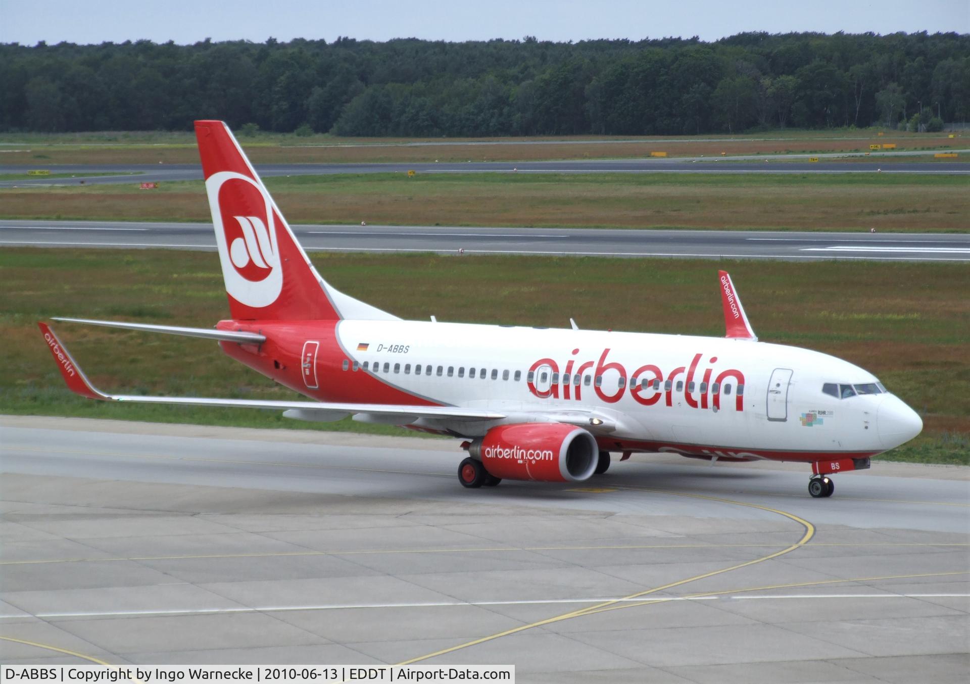 D-ABBS, 2001 Boeing 737-76N C/N 28654, Boeing 737-76N of airberlin at Berlin/Tegel airport