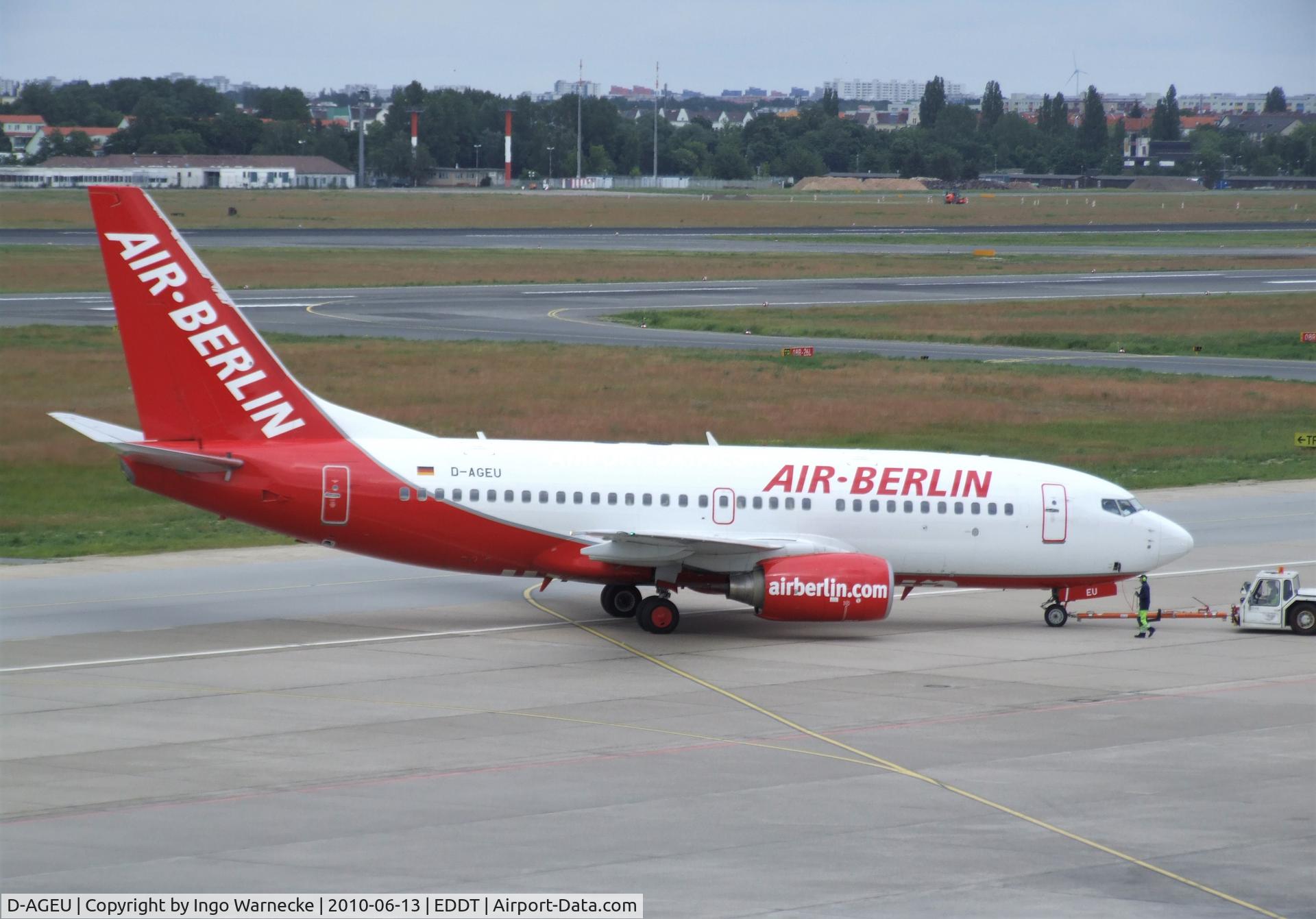 D-AGEU, 1998 Boeing 737-75B C/N 28104, Boeing 737-75B of airberlin at Berlin/Tegel airport