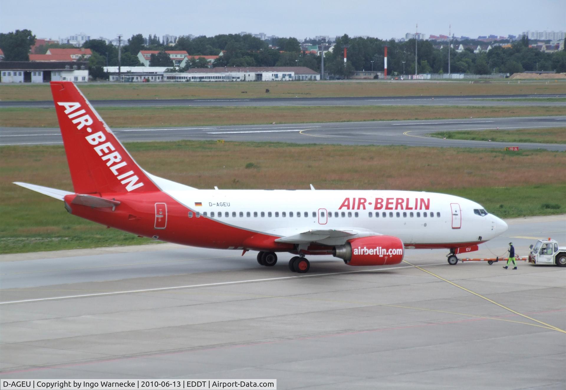 D-AGEU, 1998 Boeing 737-75B C/N 28104, Boeing 737-75B of airberlin at Berlin/Tegel airport