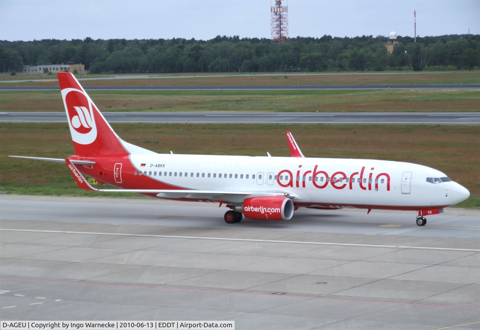 D-AGEU, 1998 Boeing 737-75B C/N 28104, Boeing 737-75B of airberlin at Berlin/Tegel airport