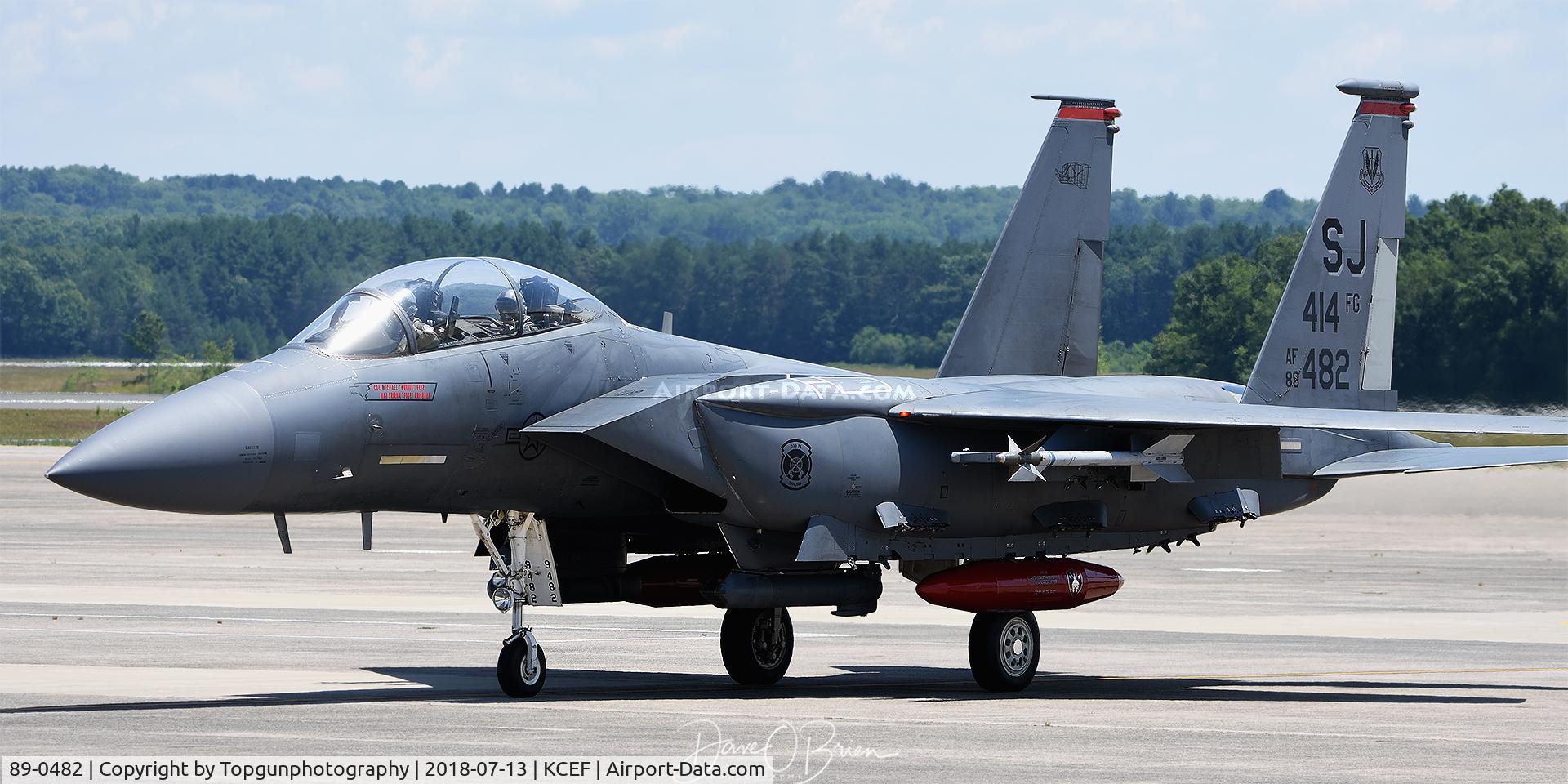 89-0482, 1989 McDonnell Douglas F-15E Strike Eagle C/N 1129/E104, Strike Eagle from the 4th FW out of Seymour Johnson AFB.