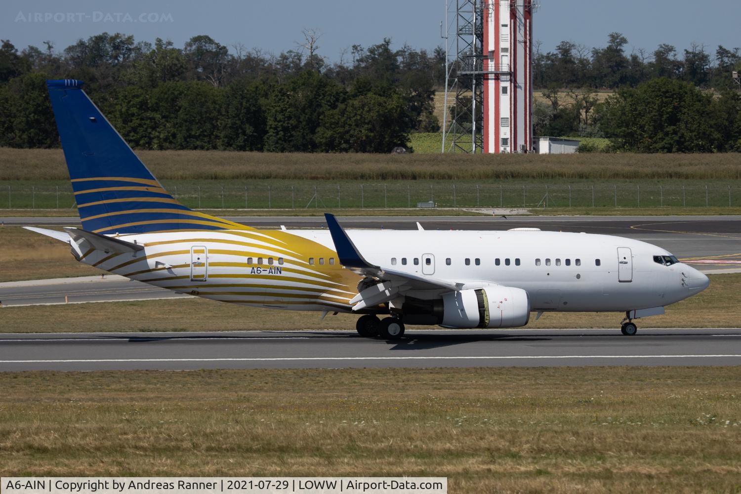 A6-AIN, 1999 Boeing 737-7Z5 BBJ C/N 29268, Royal Jet Boeing 737 BBJ