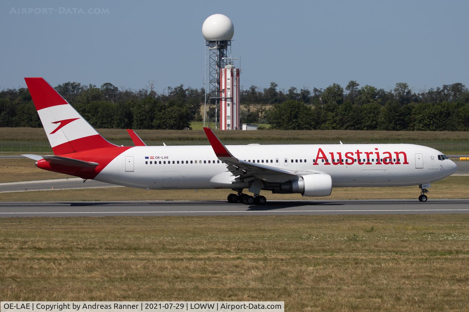 OE-LAE, 2000 Boeing 767-3Z9/ER C/N 30383, Austrian Airlines Boeing 767