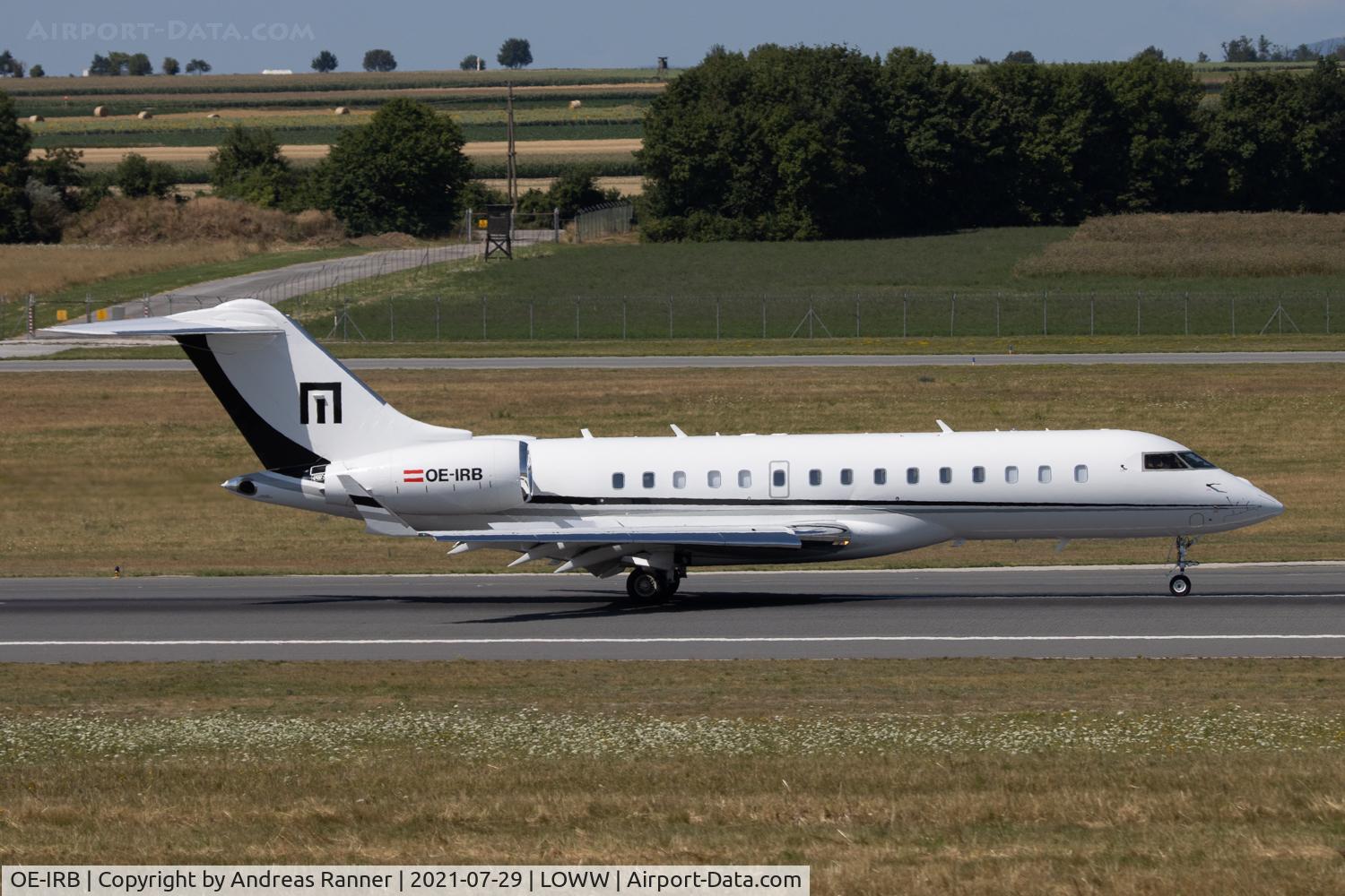 OE-IRB, 2009 Bombardier BD-700-1A10 Global Express C/N 9336, Sparfell Luftfahrt Bombardier BD-700
