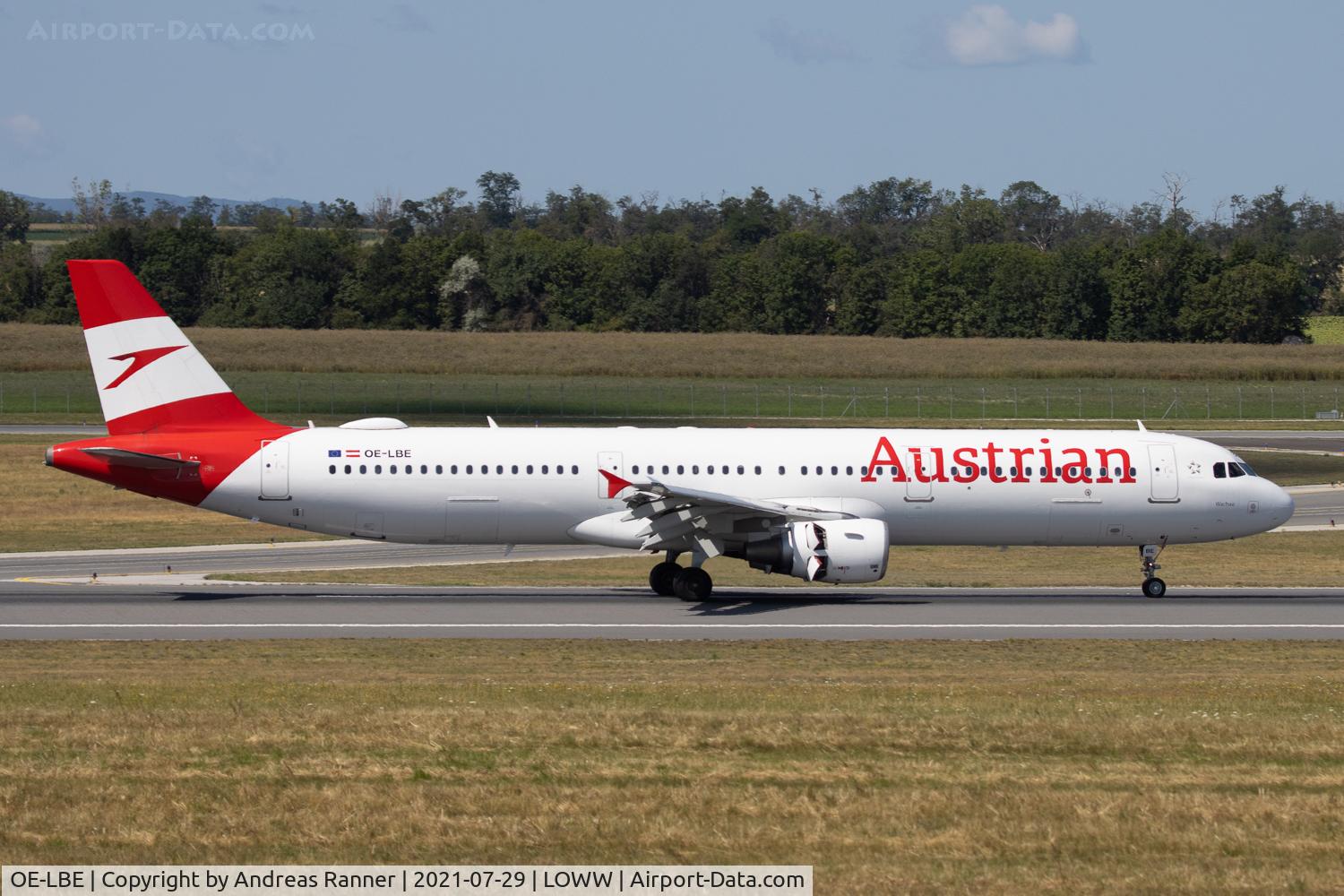 OE-LBE, 1998 Airbus A321-211 C/N 935, Austrian Airlines A321