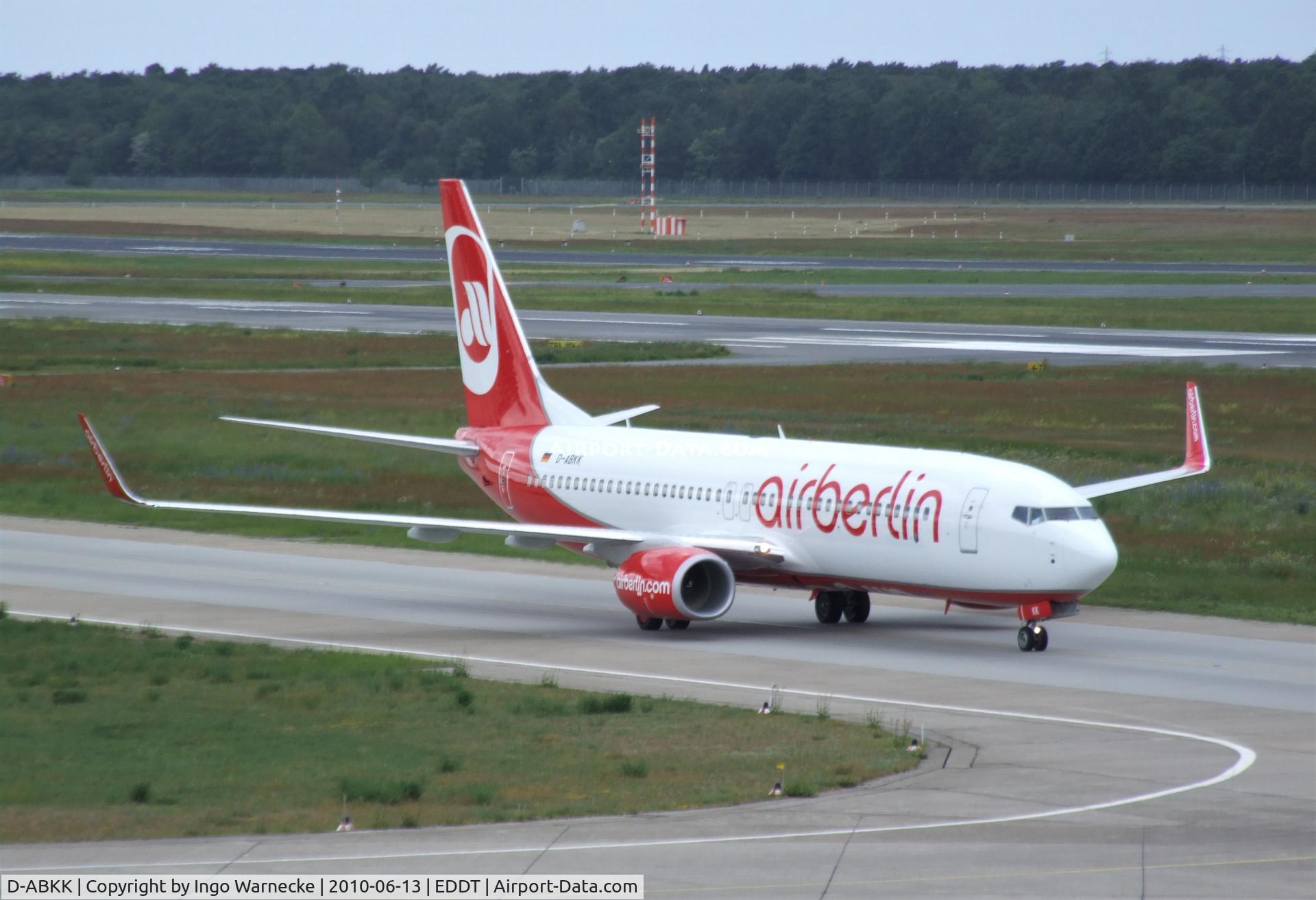 D-ABKK, 2010 Boeing 737-86J C/N 37753, Boeing 737-86J of airberlin at Berlin/Tegel airport