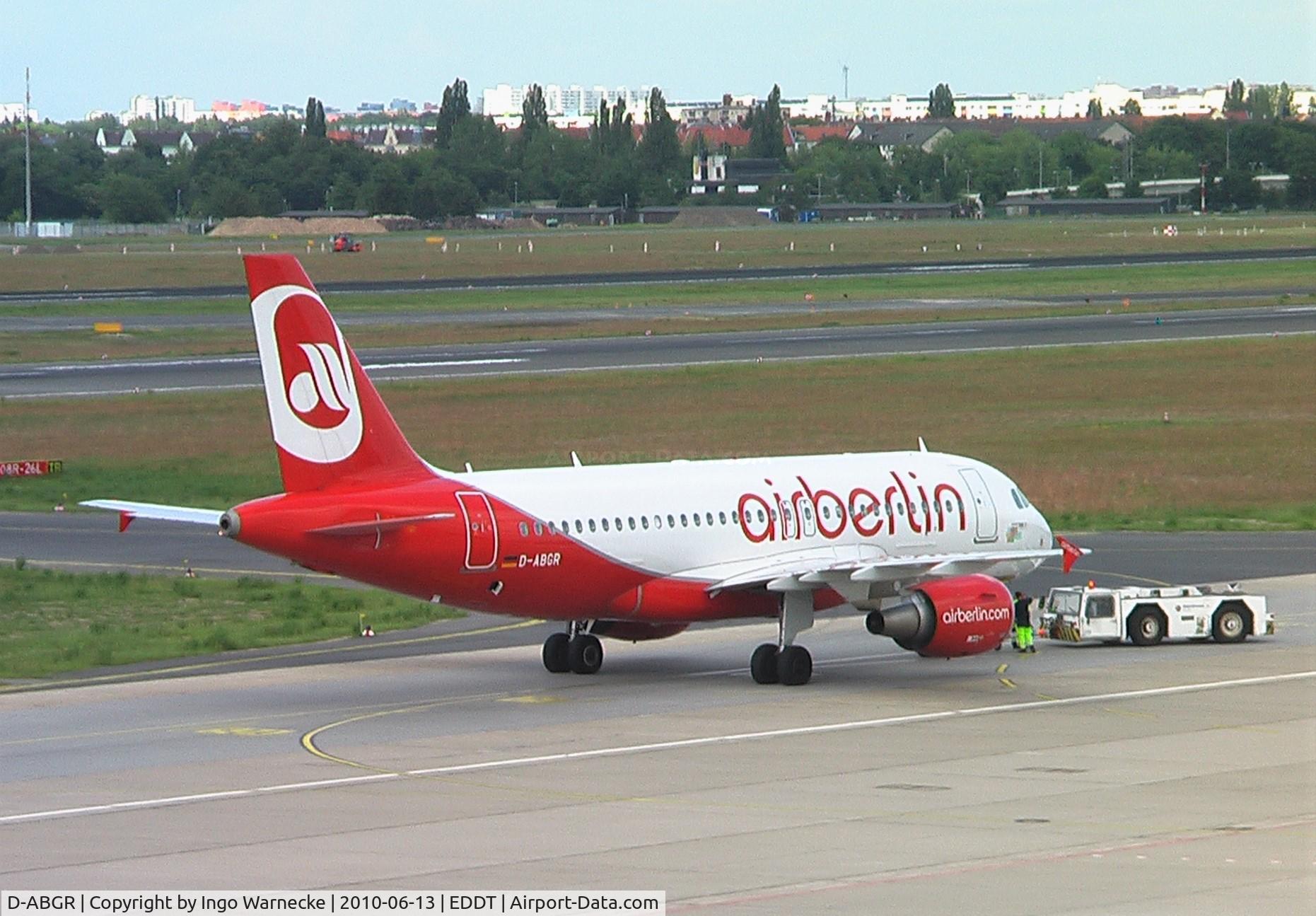 D-ABGR, 2008 Airbus A319-112 C/N 3704, Airbus A319-112 of airberlin at Berlin/Tegel airport