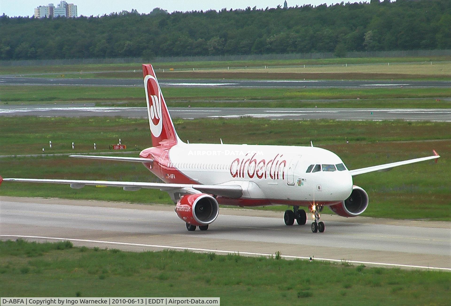 D-ABFA, 2009 Airbus A320-214 C/N 4101, Airbus A320-214 of airberlin at Berlin/Tegel airport
