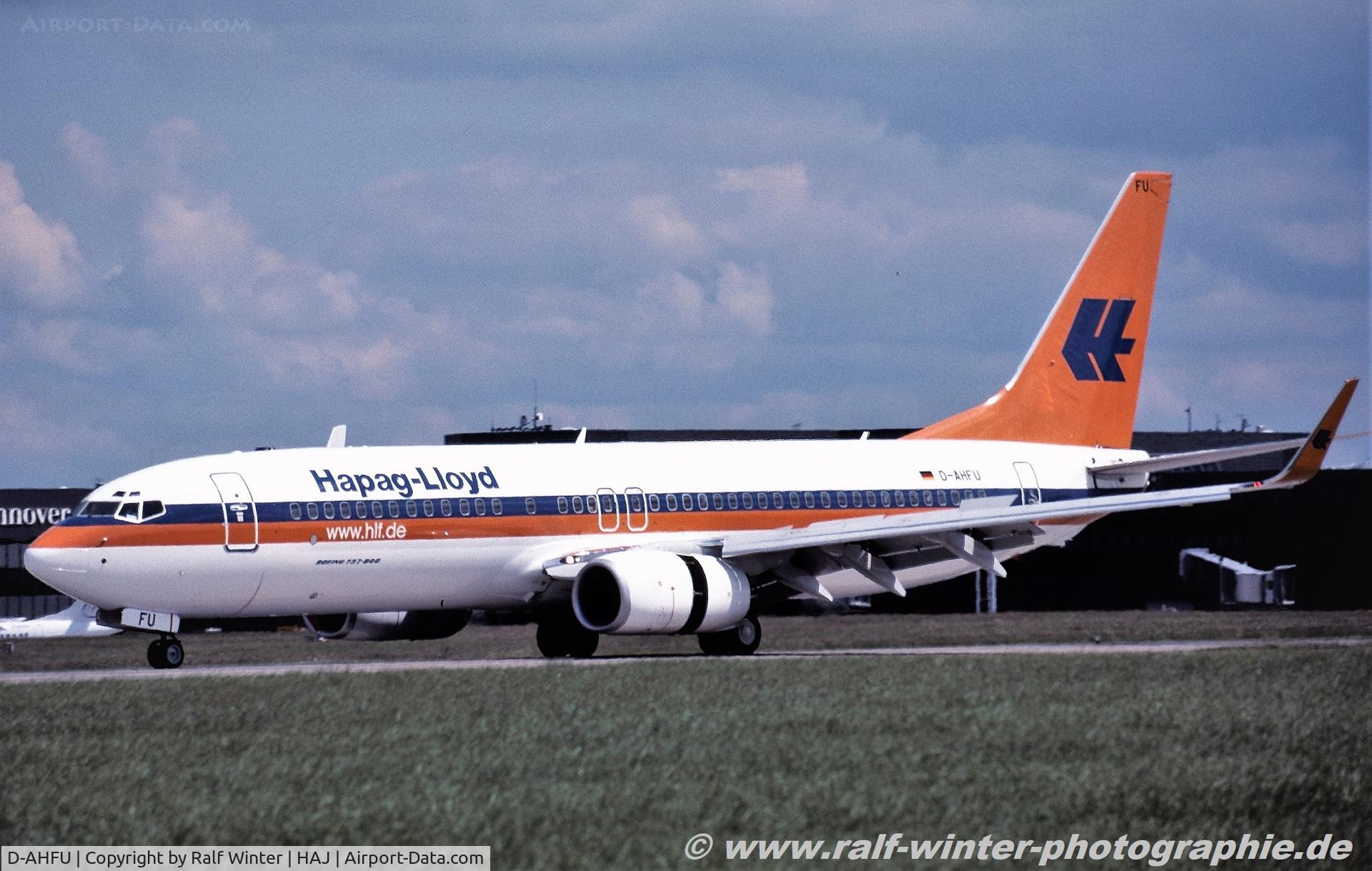 D-AHFU, 2000 Boeing 737-8K5 C/N 30414, Boeing 737-8K5(W) - HF HLF Hapag Lloyd - 30414 - D-AHFU - 2000 - HAJ