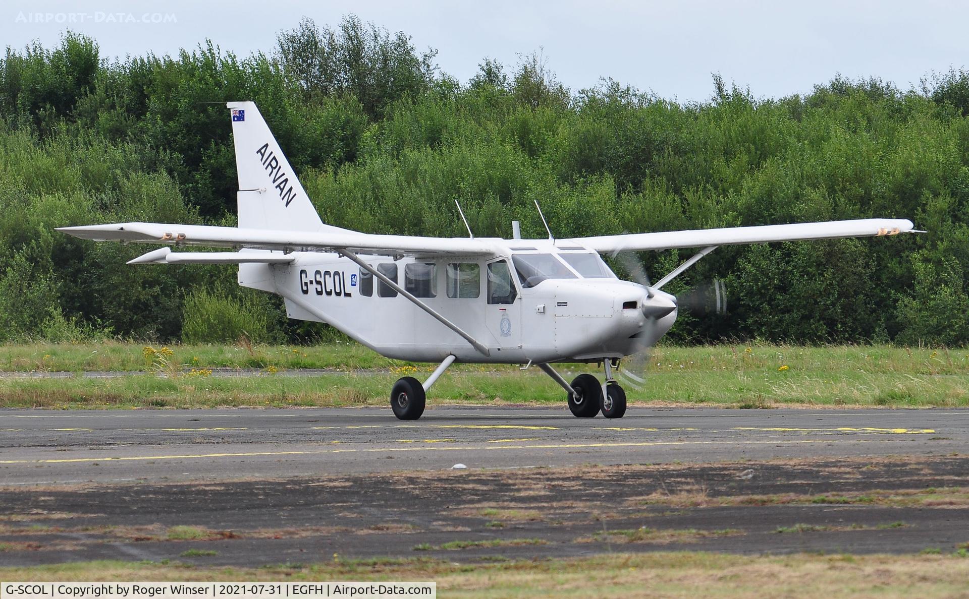 G-SCOL, 2006 Gippsland GA-8 Airvan C/N GA8-05-088, Visiting Airvan lifting Skydive Swansea jumpers.