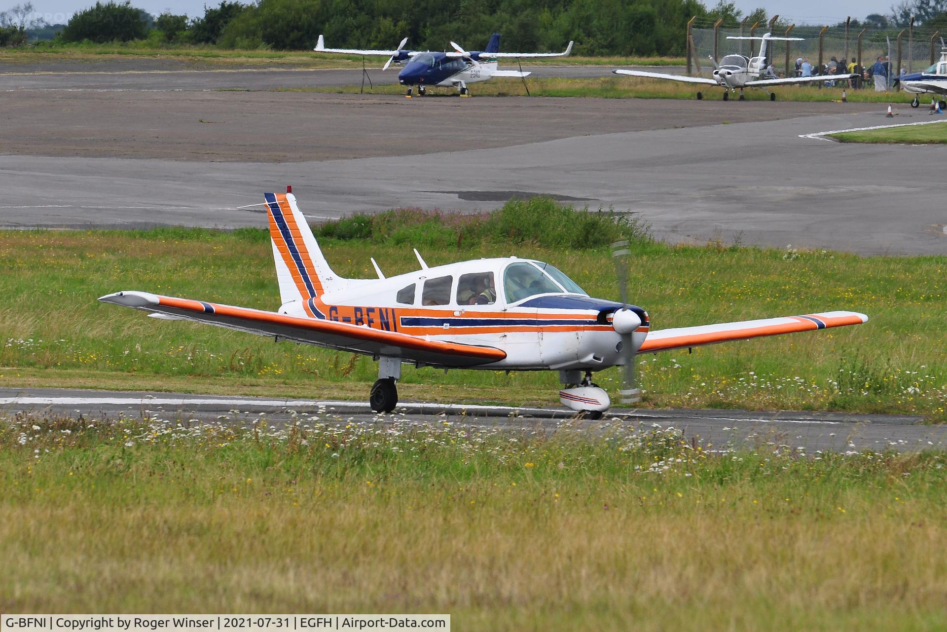 G-BFNI, 1977 Piper PA-28-161 Cherokee Warrior II C/N 28-7816215, Resident Warrior II operated by Cambrian Flying Club.