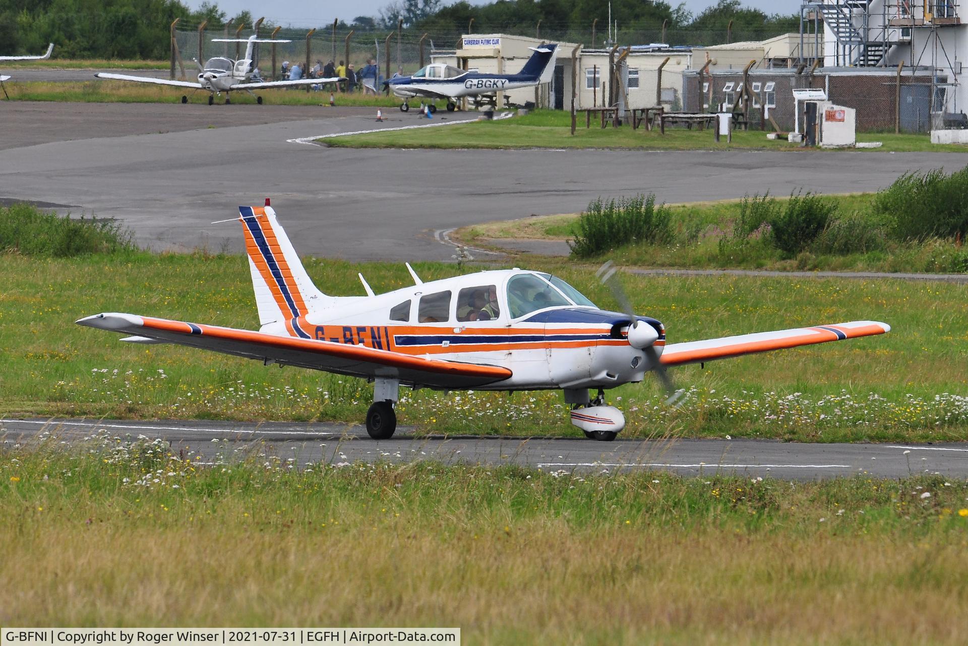 G-BFNI, 1977 Piper PA-28-161 Cherokee Warrior II C/N 28-7816215, Resident Warrior II operated by Cambrian Flying Club.