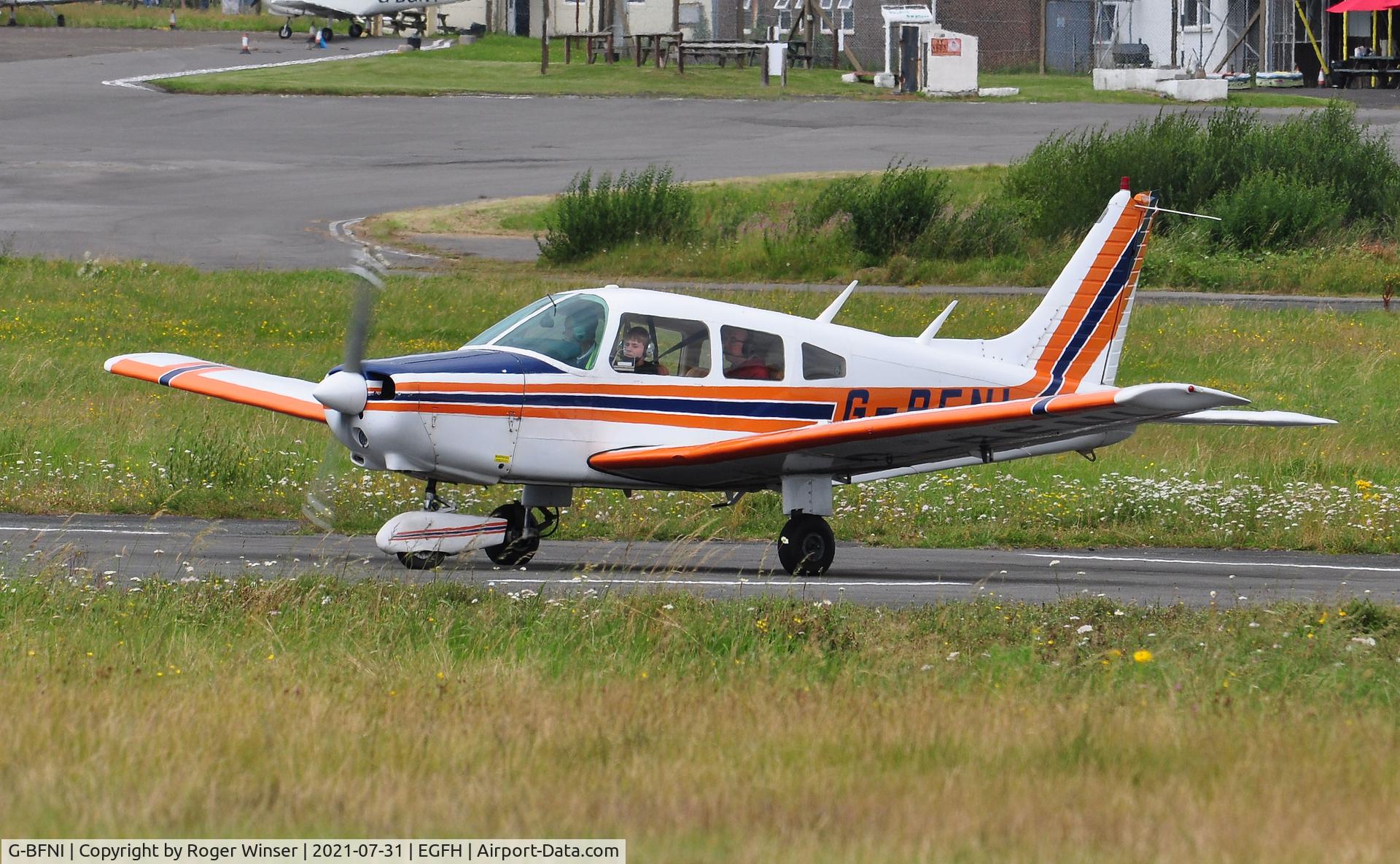 G-BFNI, 1977 Piper PA-28-161 Cherokee Warrior II C/N 28-7816215, Resident Warrior II operated by Cambrian Flying Club.