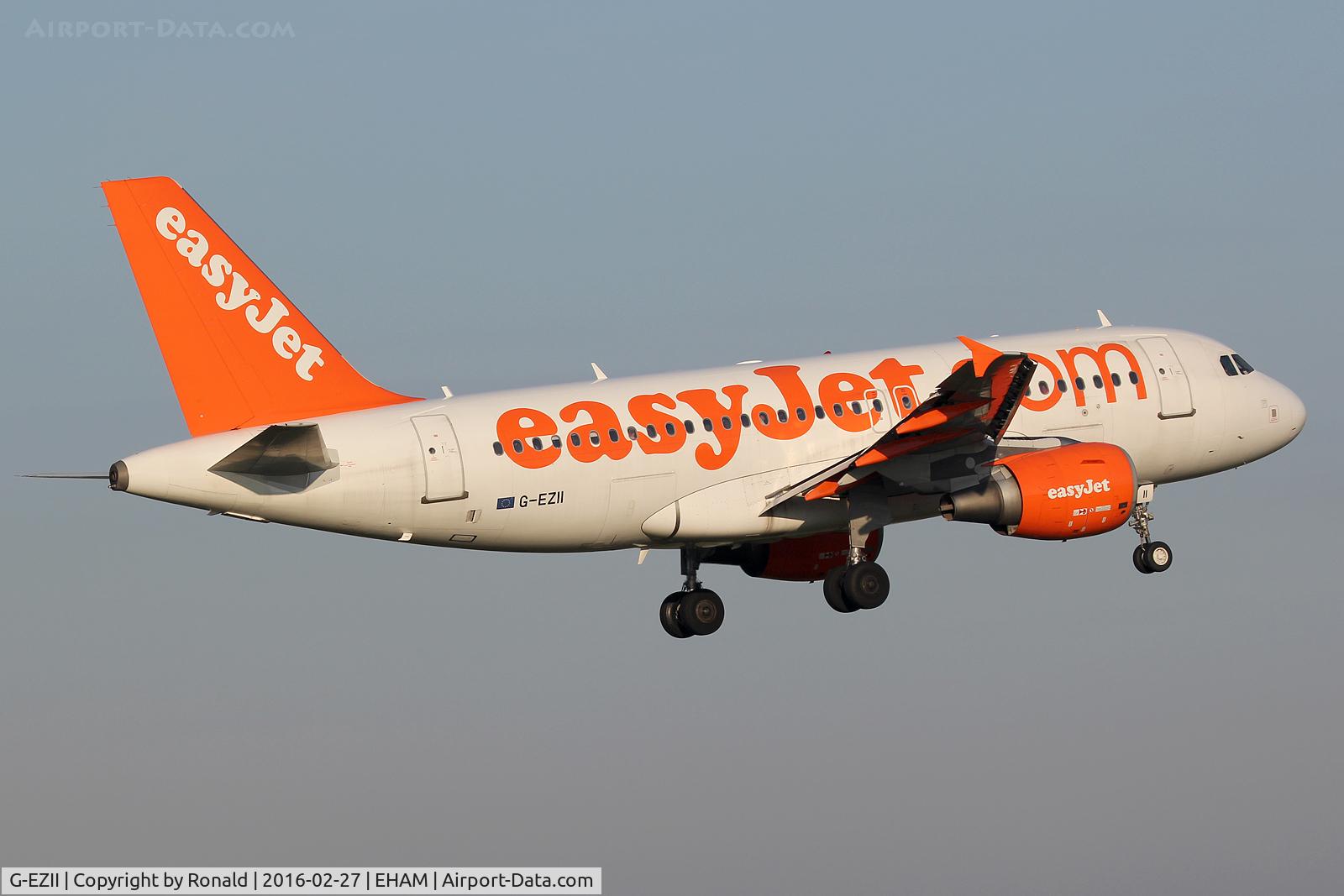 G-EZII, 2005 Airbus A319-111 C/N 2471, at spl