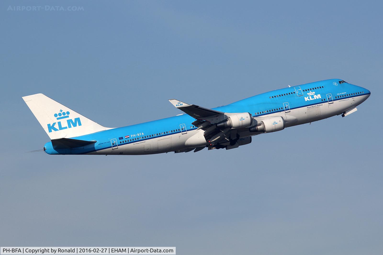 PH-BFA, 1989 Boeing 747-406 C/N 23999, at spl