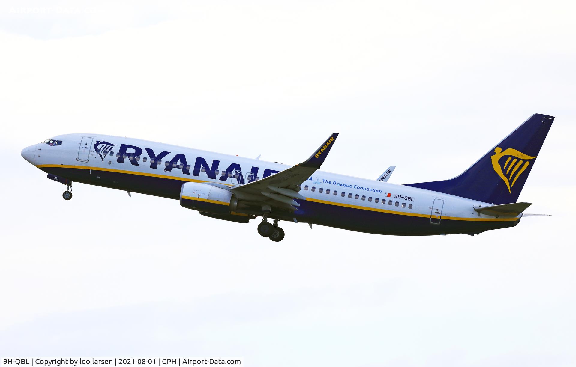 9H-QBL, 2015 Boeing 737-8AS C/N 44709, Copenhagen 1.8.2021