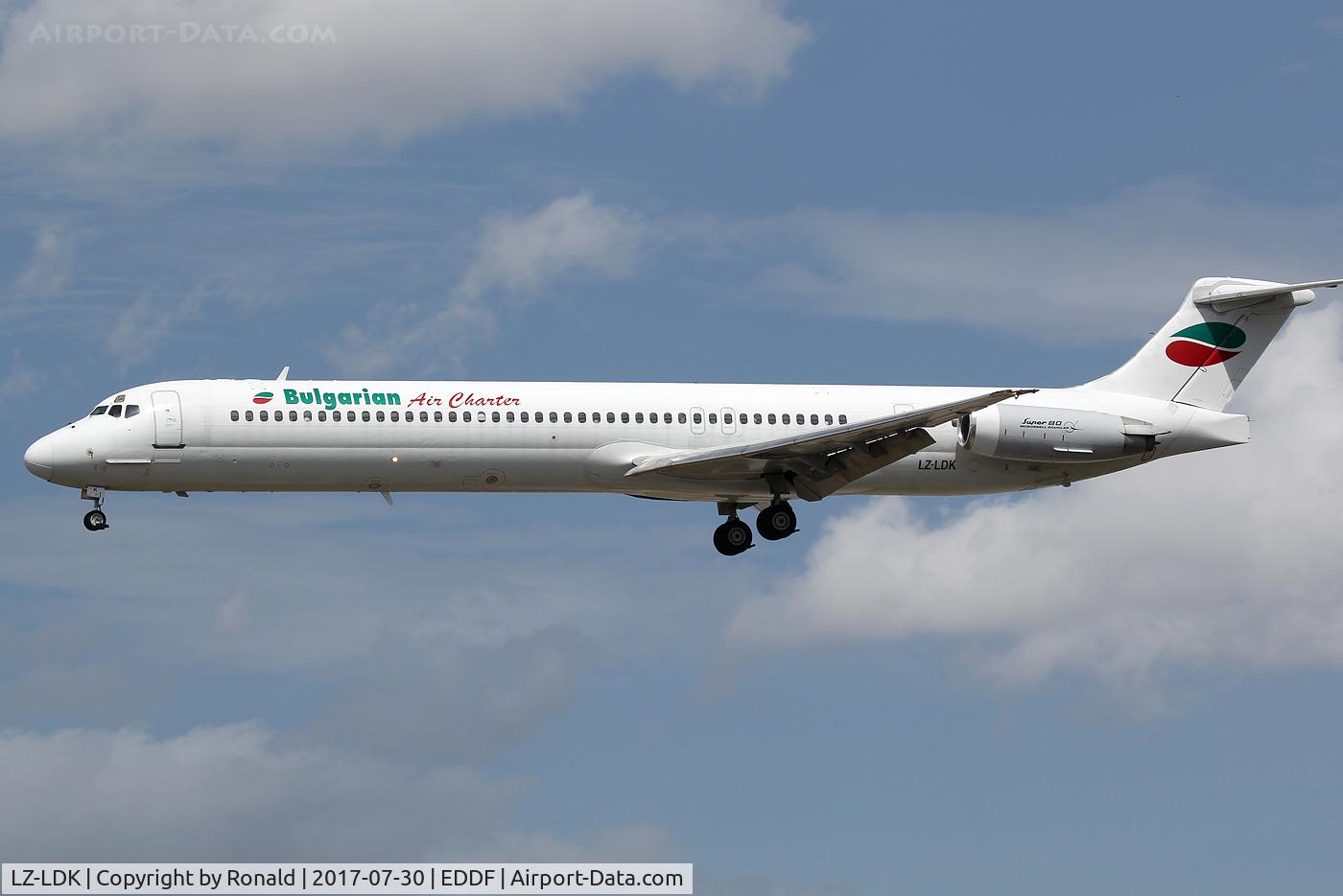 LZ-LDK, 1987 McDonnell Douglas MD-82 (DC-9-82) C/N 49432/1378, at fra
