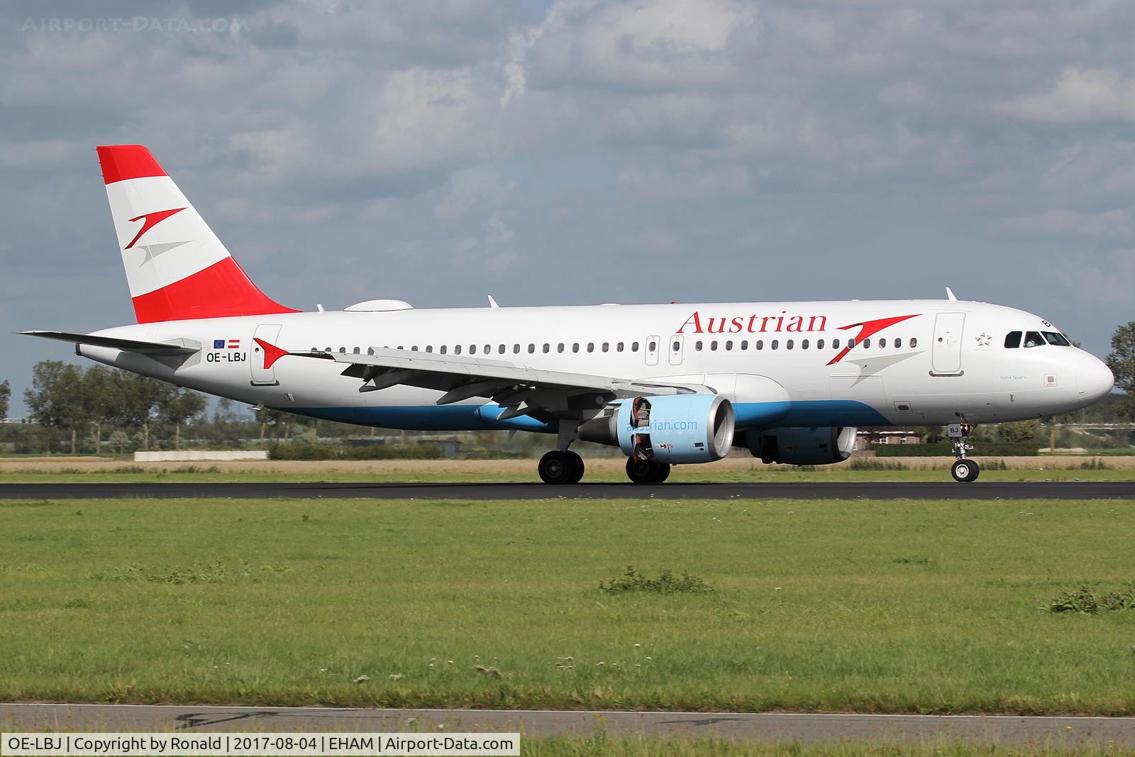 OE-LBJ, 2001 Airbus A320-214 C/N 1553, at spl