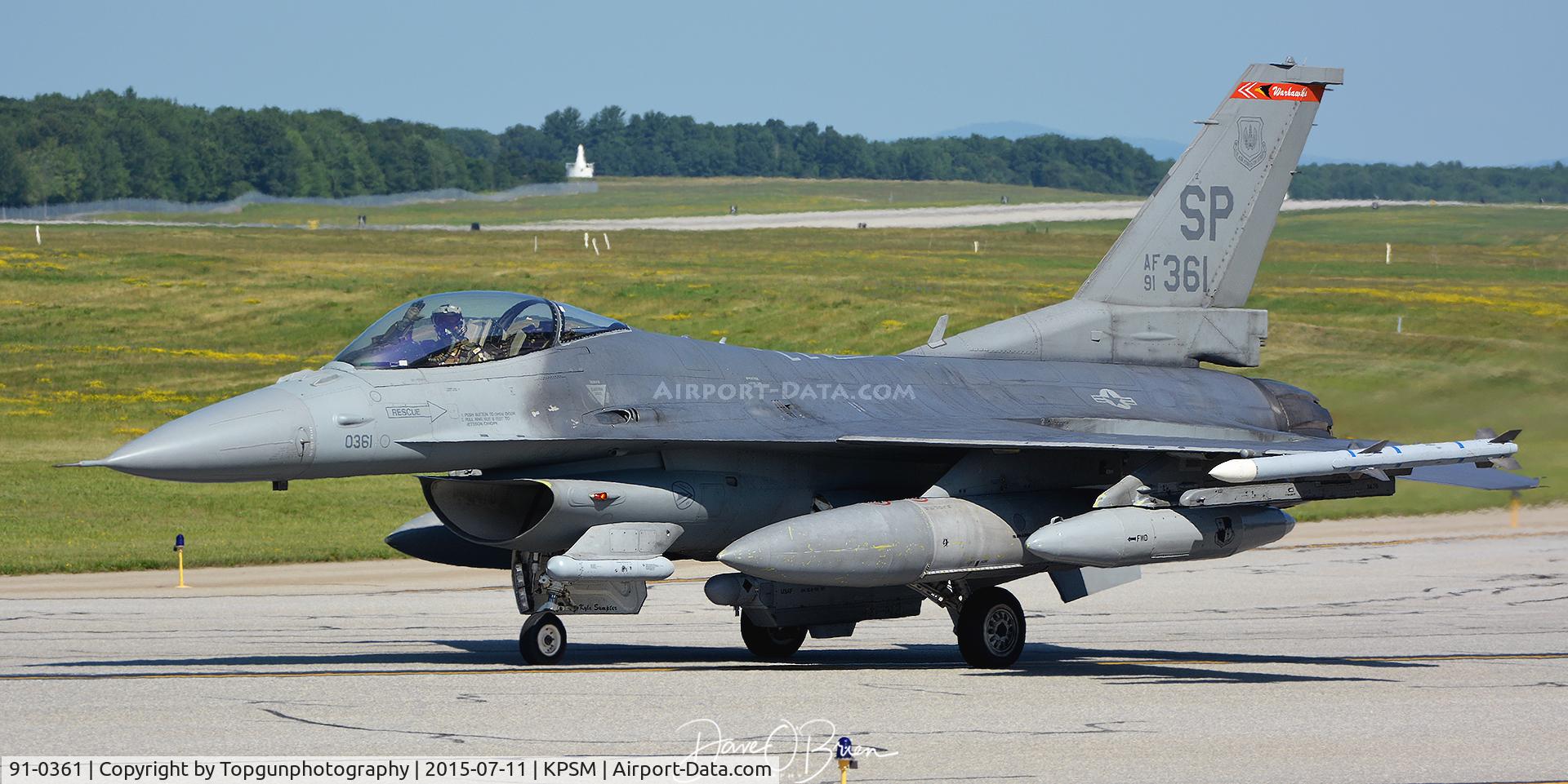 91-0361, 1991 General Dynamics F-16CJ Fighting Falcon C/N CC-59, CUBE53