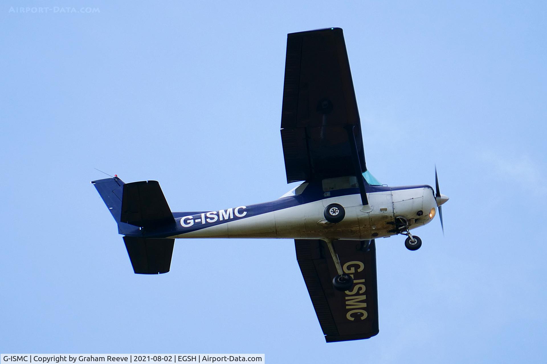 G-ISMC, 1978 Reims F152 C/N 15201468, Departing from Norwich.
