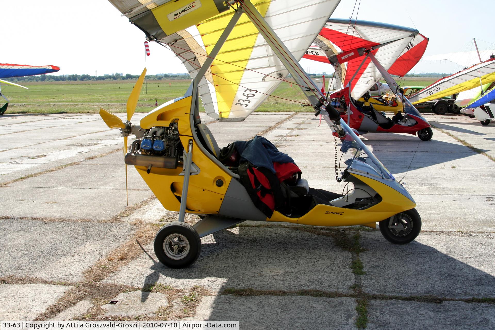 33-63, Air Création BioniX Tanarg 912 C/N A10023-10019, Balatonfökajár Airport, Hungary