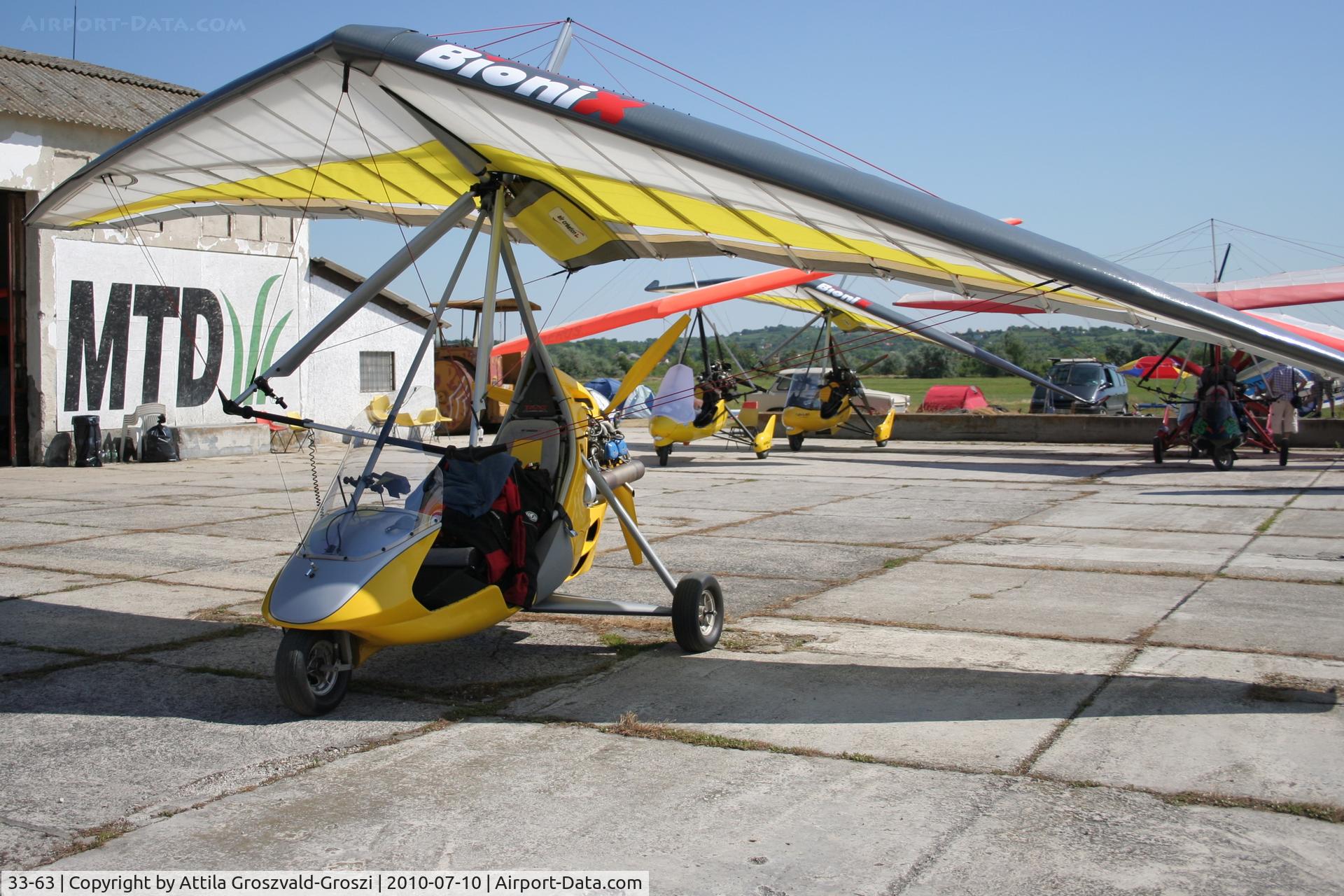 33-63, Air Création BioniX Tanarg 912 C/N A10023-10019, Balatonfökajár Airport, Hungary