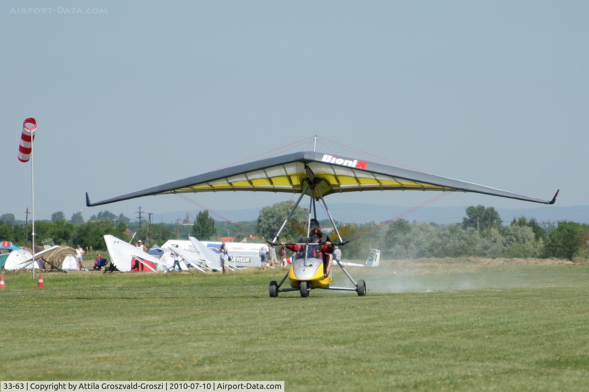 33-63, Air Création BioniX Tanarg 912 C/N A10023-10019, Balatonfökajár Airport, Hungary