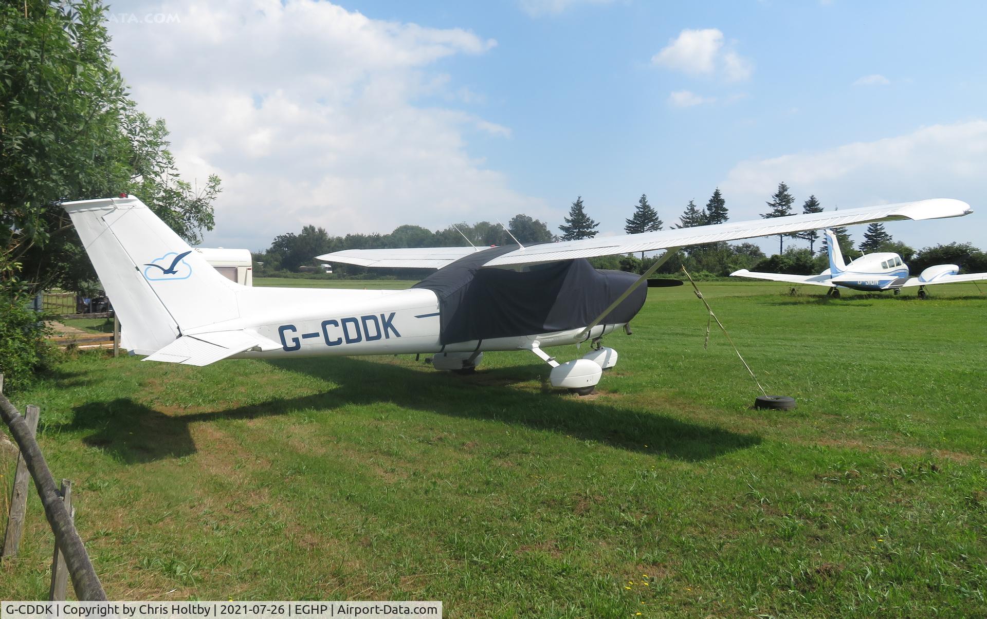 G-CDDK, 1974 Cessna 172M Skyhawk C/N 172-65258, Privately owned in Winchester and resident at Popham