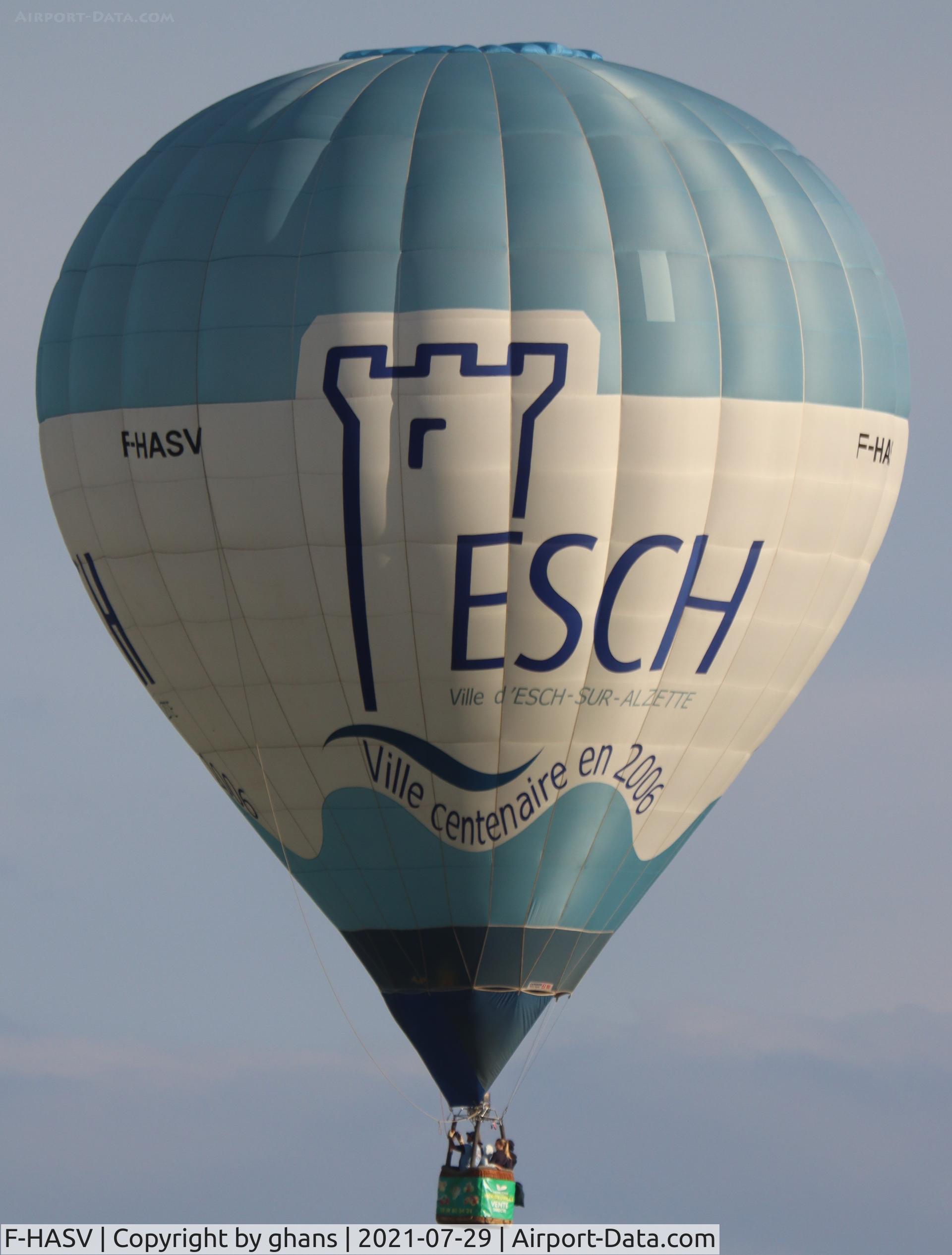 F-HASV, Cameron Balloons Z-90 C/N 10420, @  Chambley