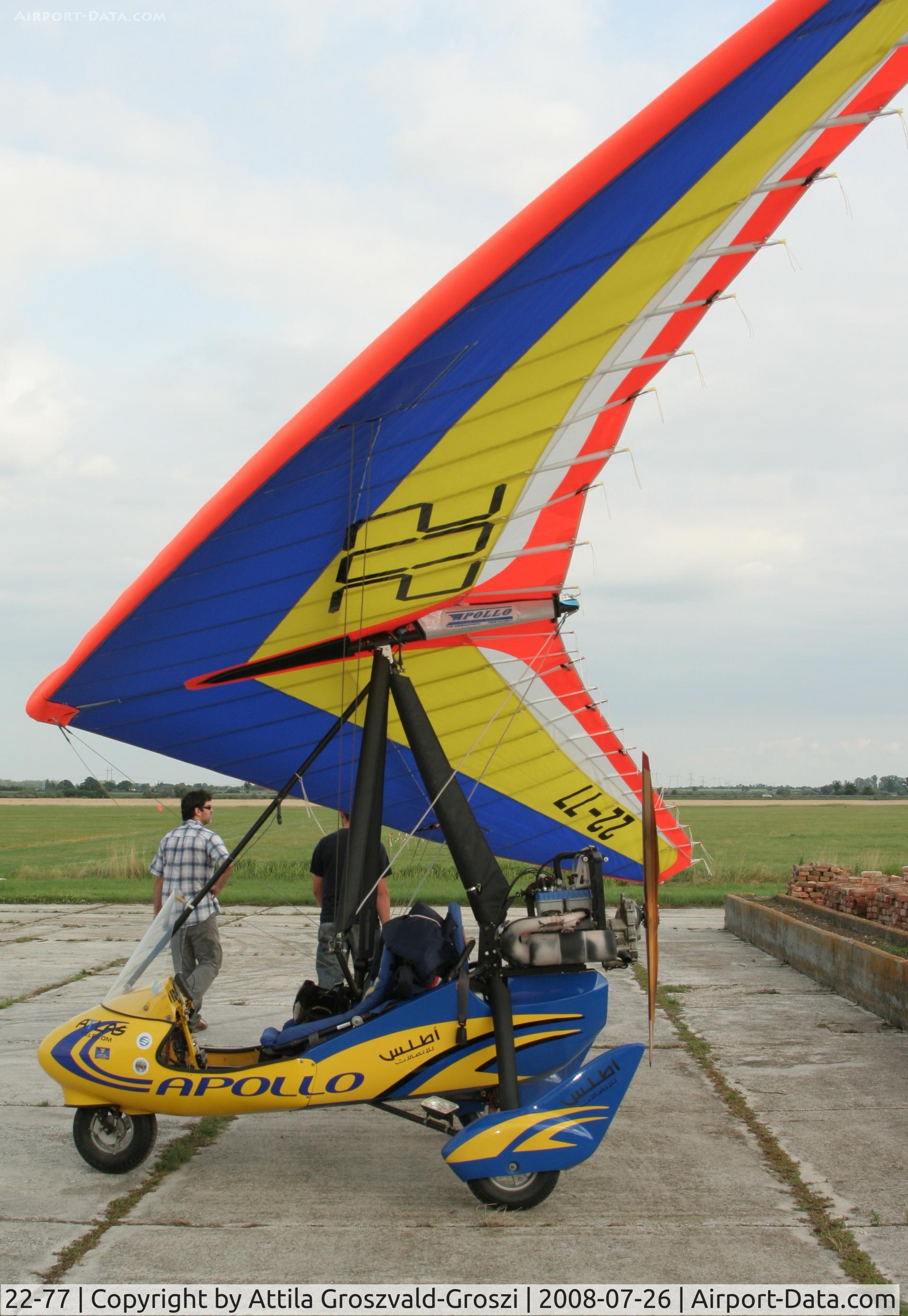 22-77, 2007 Halley Apollo C-15D Jet Star C/N 050507, Balatonfökajár Airport, Hungary