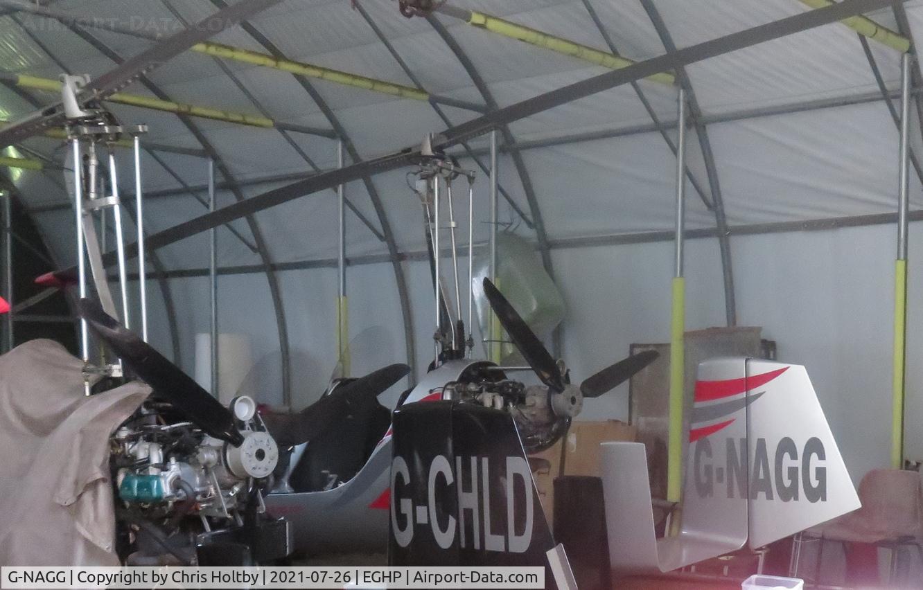 G-NAGG, 2007 Rotorsport UK MT-03 C/N RSUK/MT-03/012, Crammed into the gyro hangar at Popham