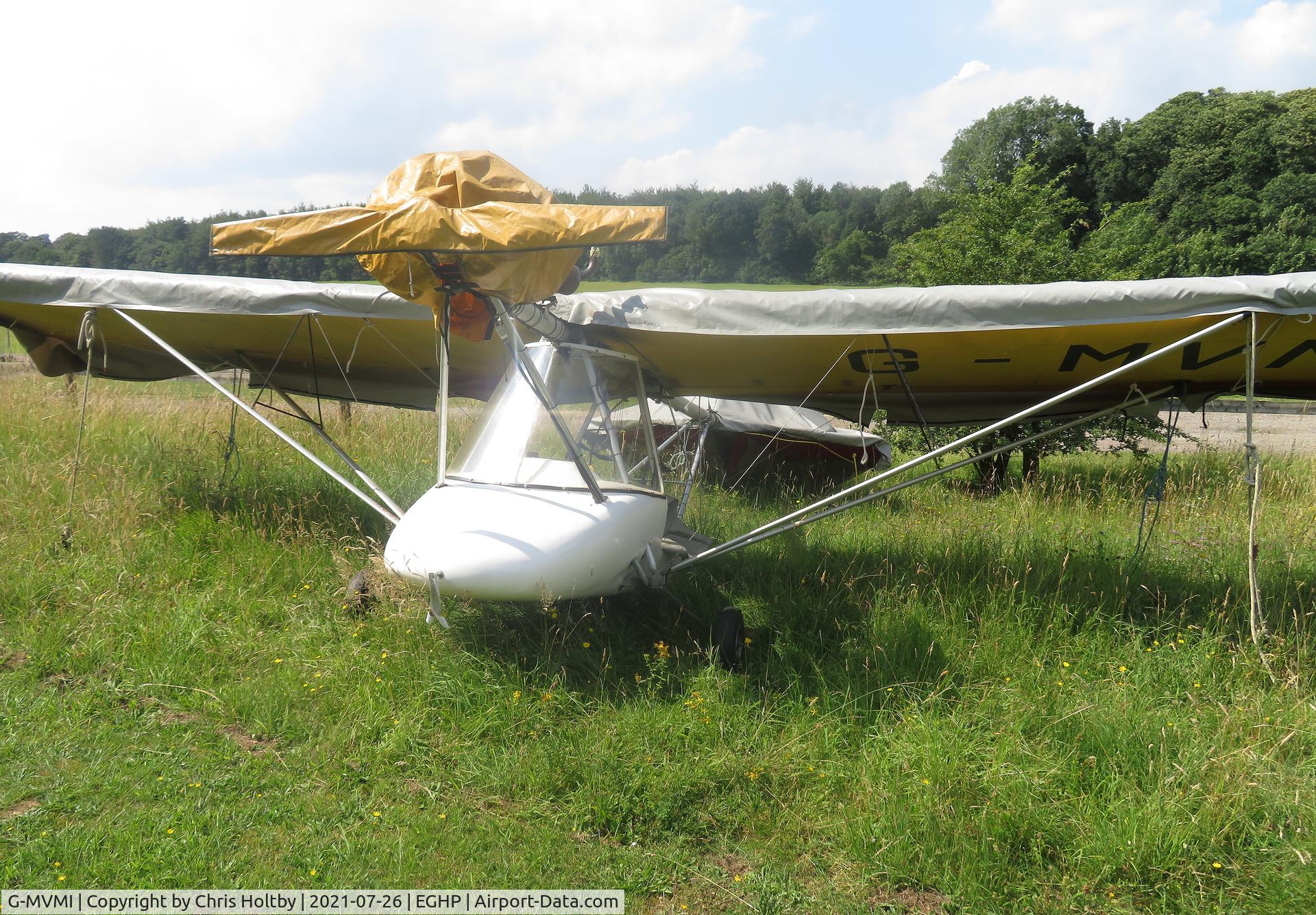G-MVMI, 1988 Thruster TST MK1 C/N 8128-TST-114, Parked and covered up at Popham