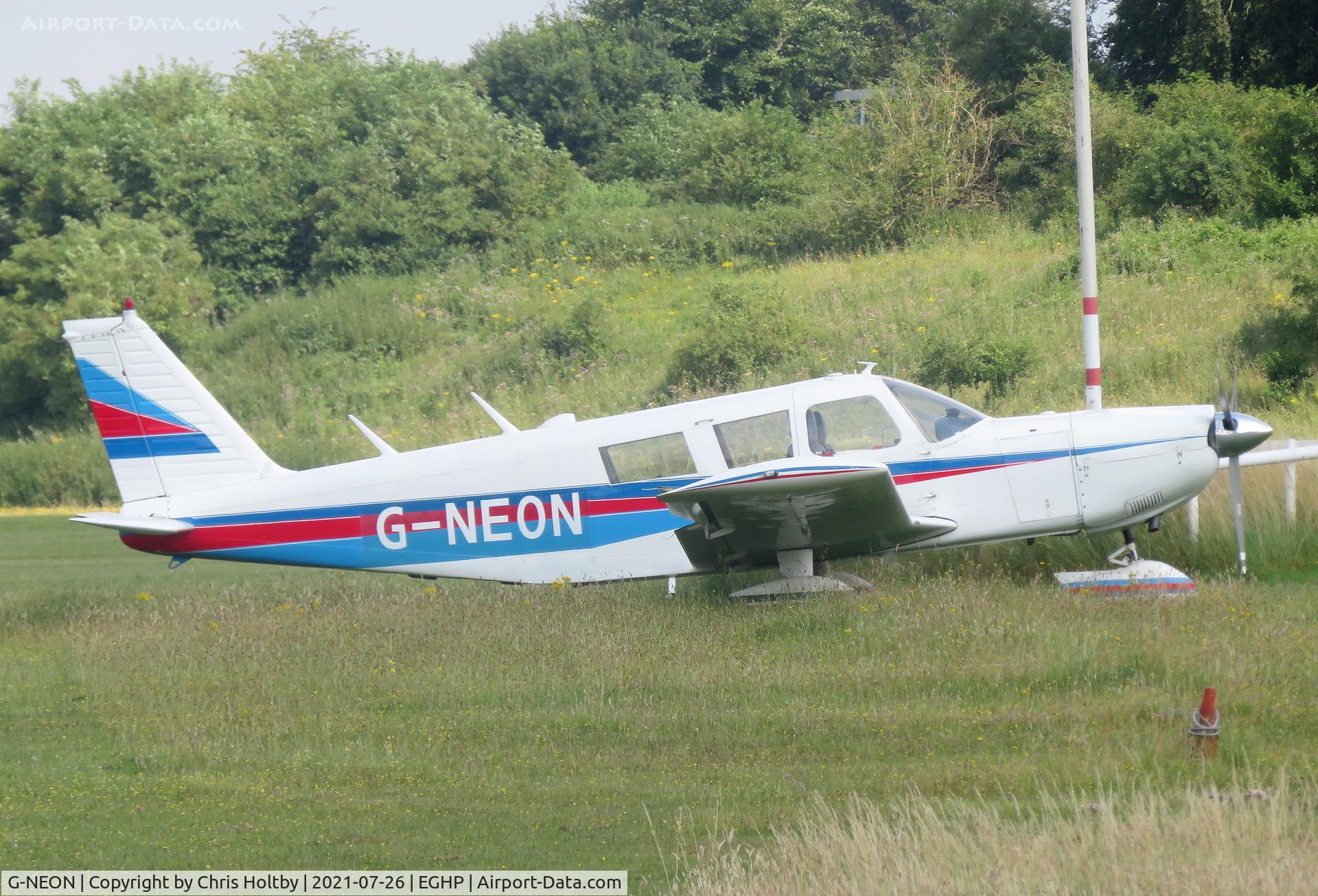 G-NEON, 1969 Piper PA-32-300 B Cherokee Six C/N 32-40683, Parked at Popham Airfield, Hants