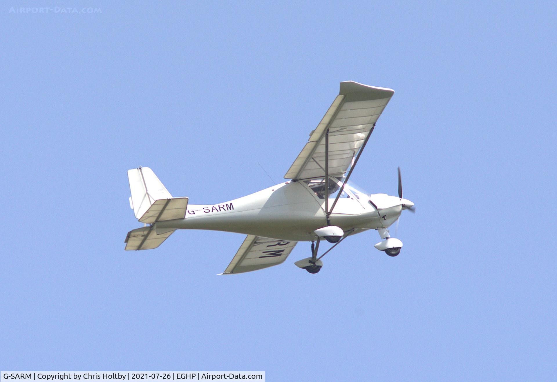 G-SARM, 2005 Comco Ikarus C42 FB100 C/N 0504-6674, Taken off from Popham Airfield