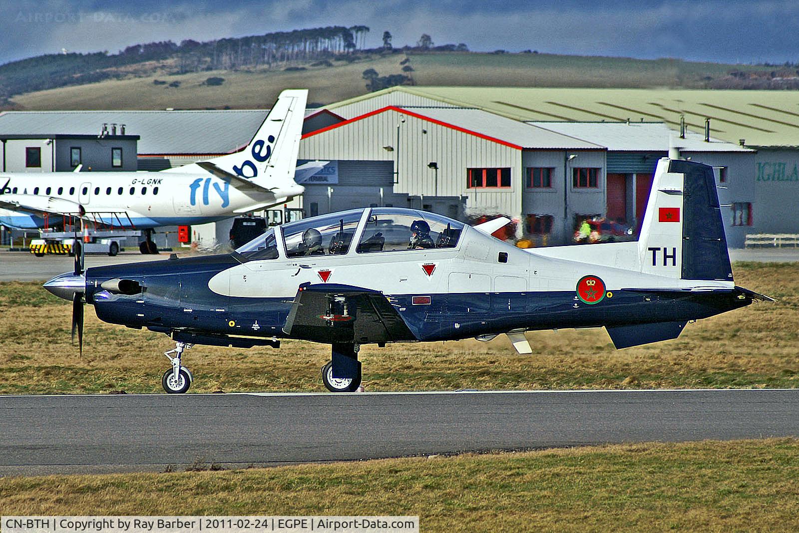 CN-BTH, 2011 Raytheon T-6C Texan II C/N PM-8, CN-BTH   (08) Raytheon T-6C Texan II [PM-8] (Moroccan Air Force) Inverness (Dalcross)~G 24/02/2011