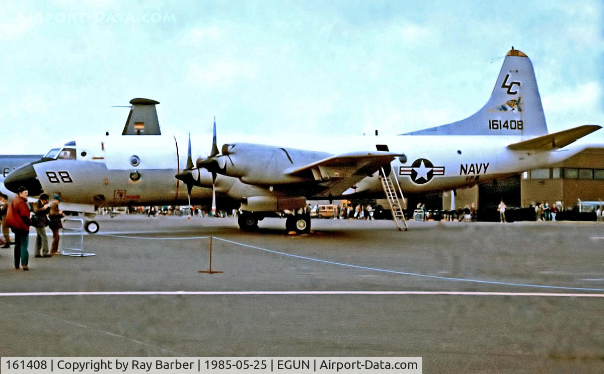 161408, 1982 Lockheed P-3C Orion C/N 285A-5746, 161408   Lockheed P-3C II-5 Orion [5746] (United States Navy) RAF Mildenhall~G 25/05/1985